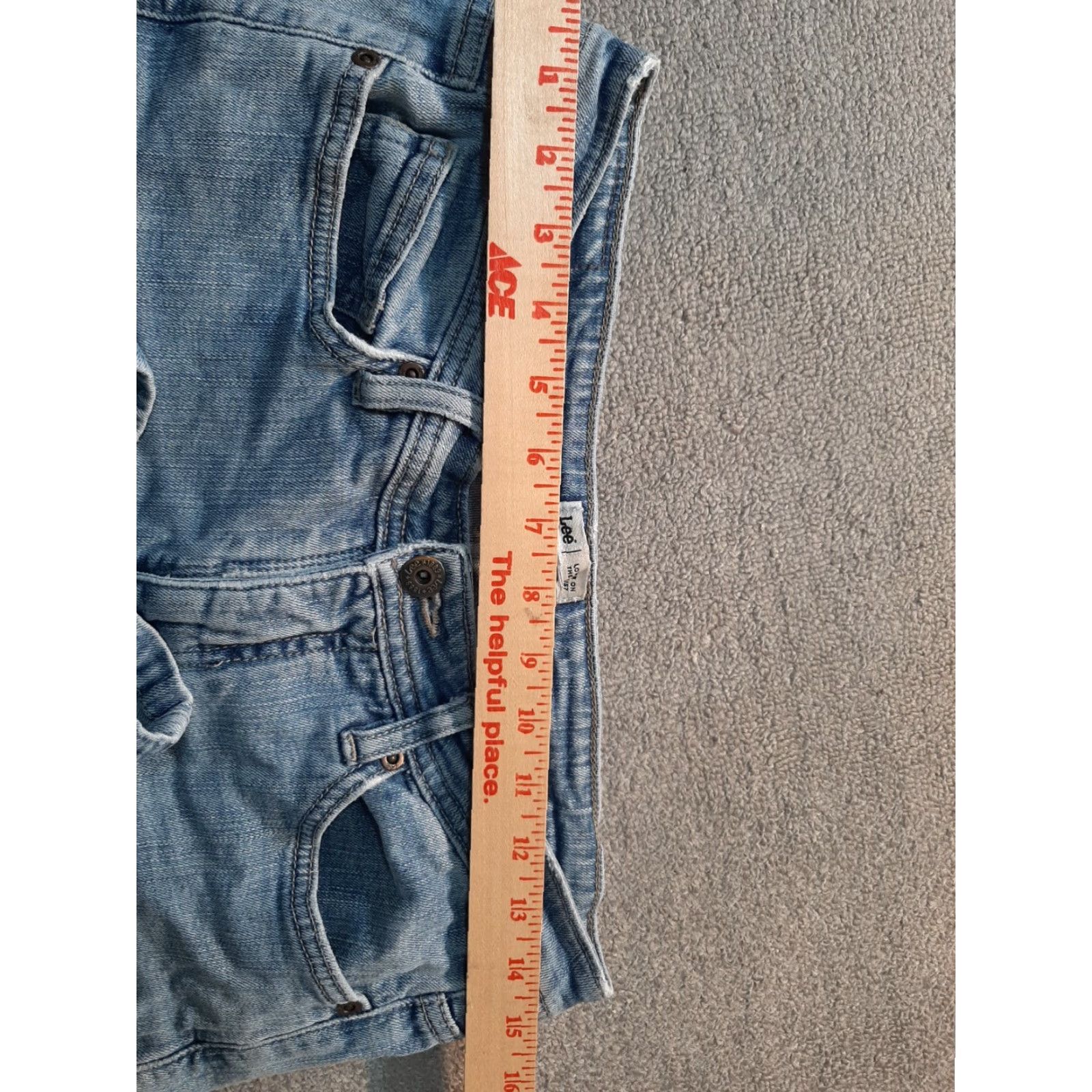 Lee Lee Jeans Womens Jeans 30x21 Blue Denim Straight Lower on the waist Womens 30x21 Blue Straight Jeans Size 30" / US 8 / IT 44 - 3 Thumbnail