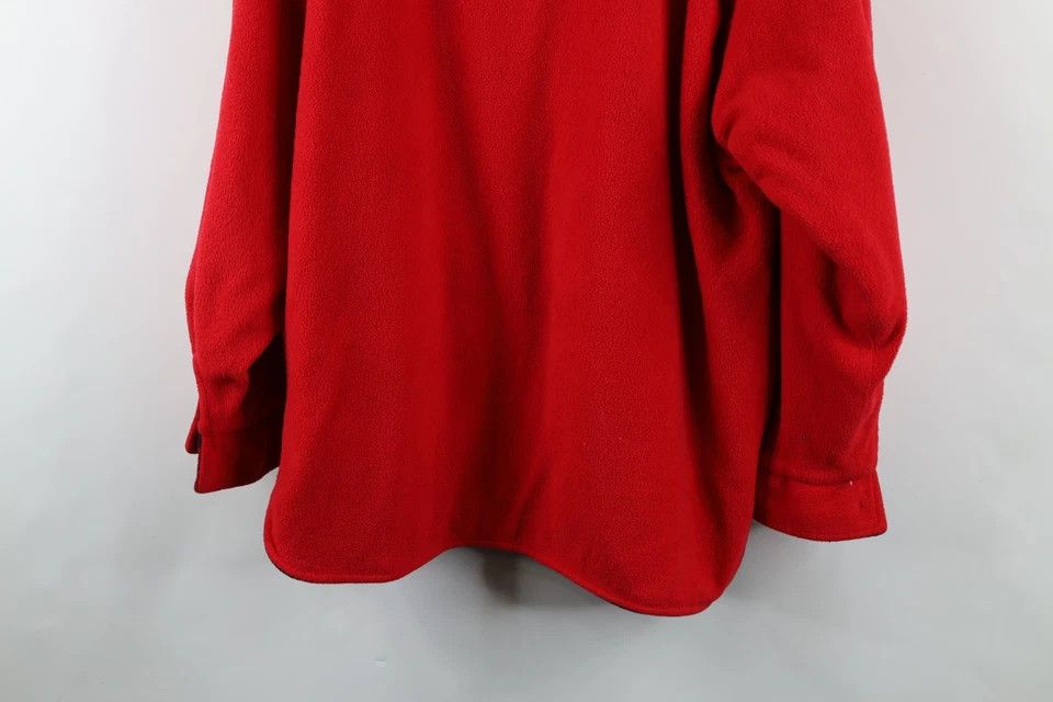 Marlboro × Vintage Vintage 90s Marlboro Spell Out Reversible Fleece Sweater Red Size US XL / EU 56 / 4 - 11 Thumbnail