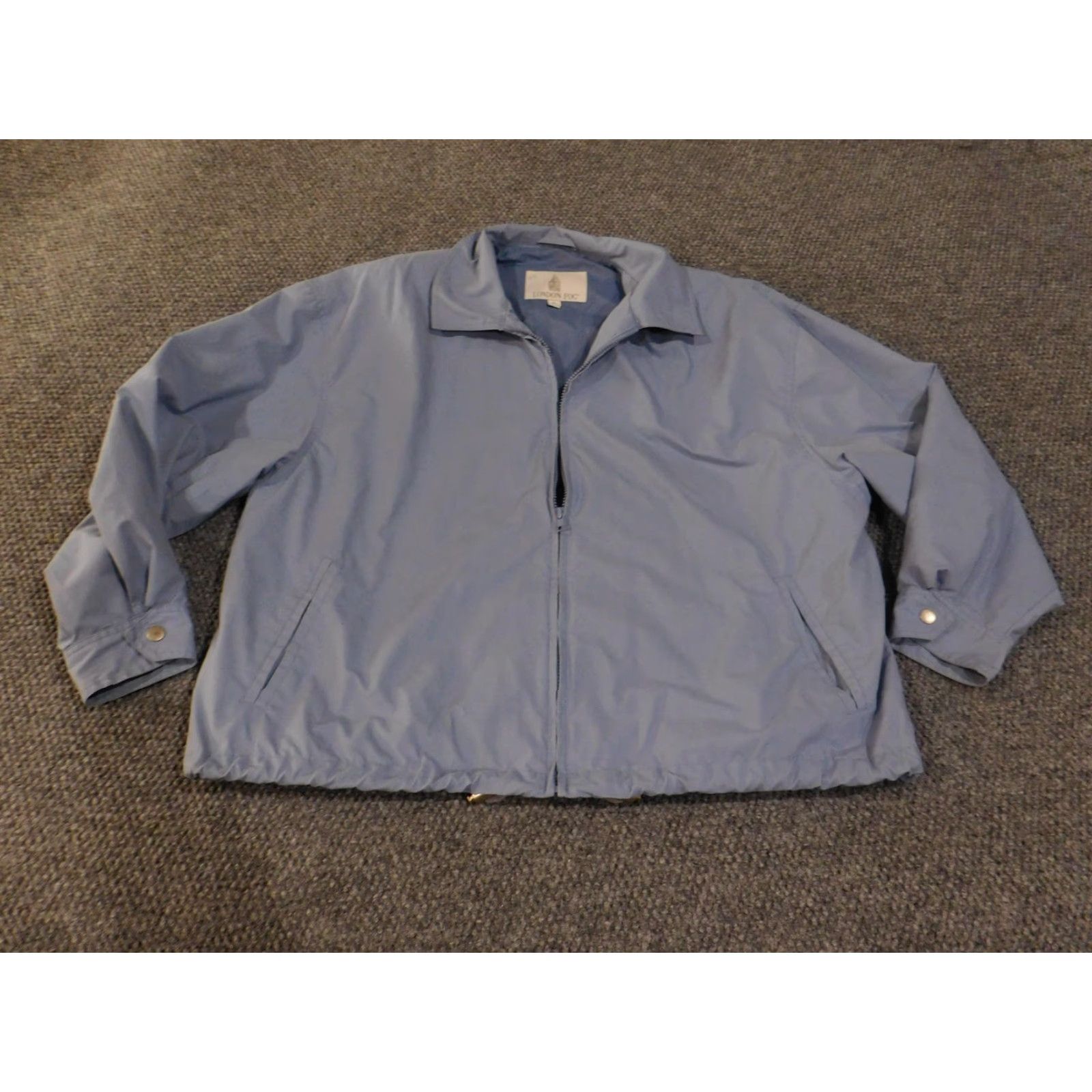 London Fog London Fog Jacket Mens L Blue Lightweight Full Zip Windbreaker Coat Size US L / EU 52-54 / 3 - 2 Thumbnail