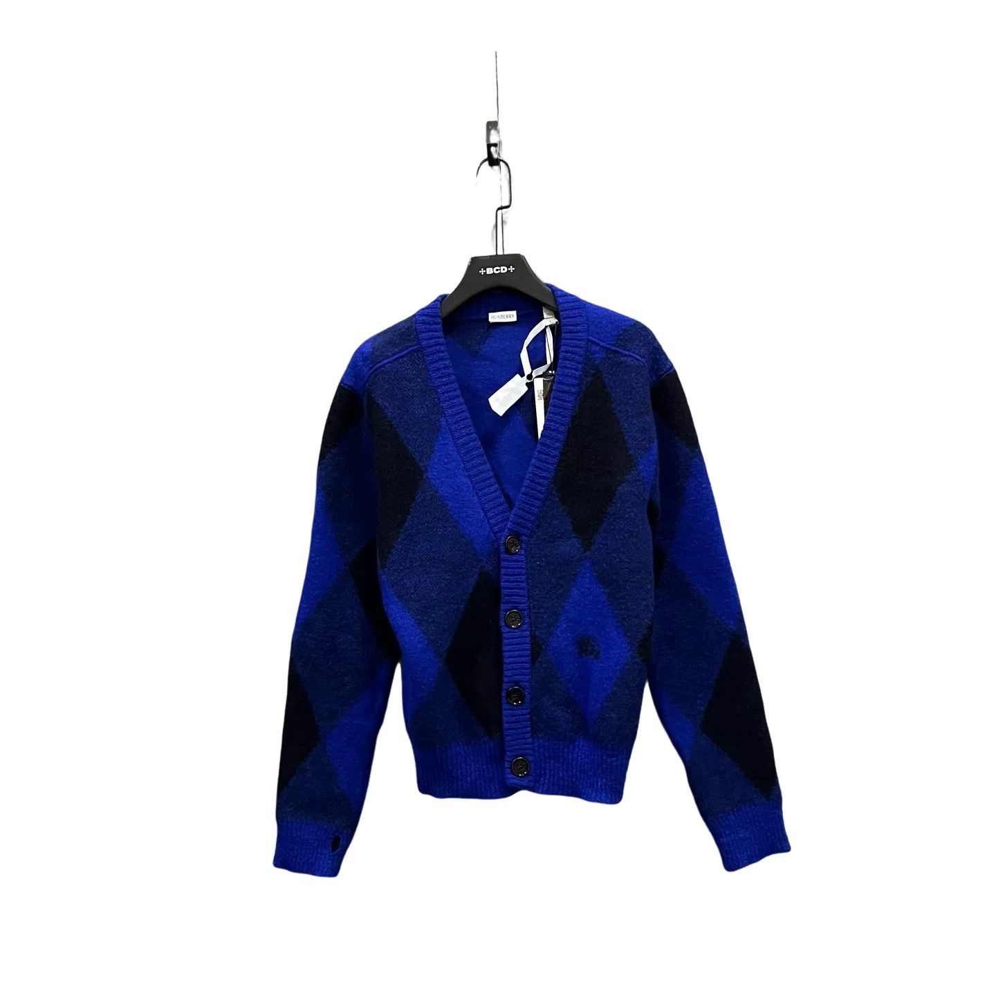 Burberry Burberry Argyle Wool Knit Cardigan L Size US L / EU 52-54 / 3 - 1 Thumbnail