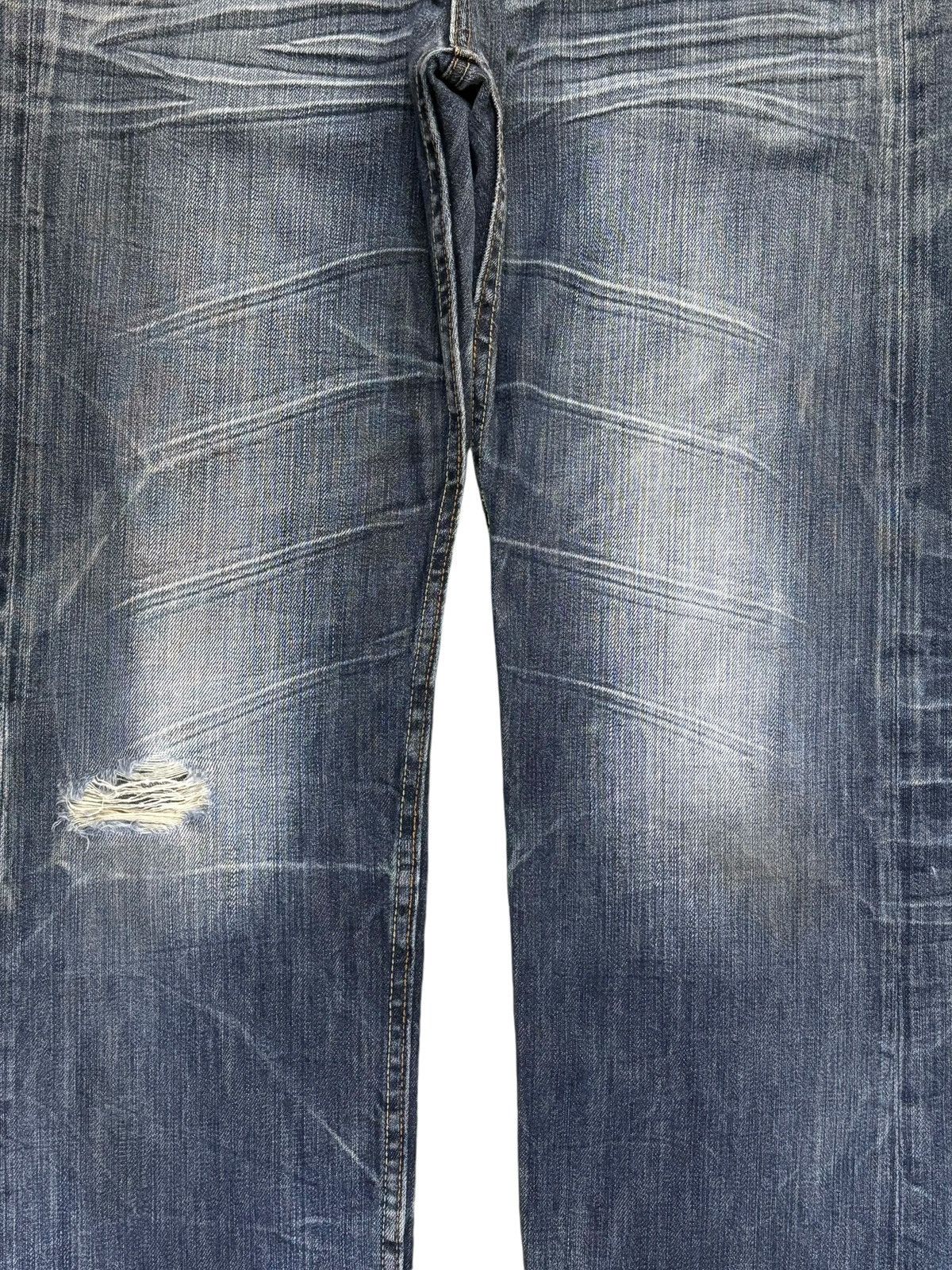 Japanese Brand Vintage Japanese Brand Honeycomb Punk Embroidered Jeans Size US 33 - 5 Thumbnail