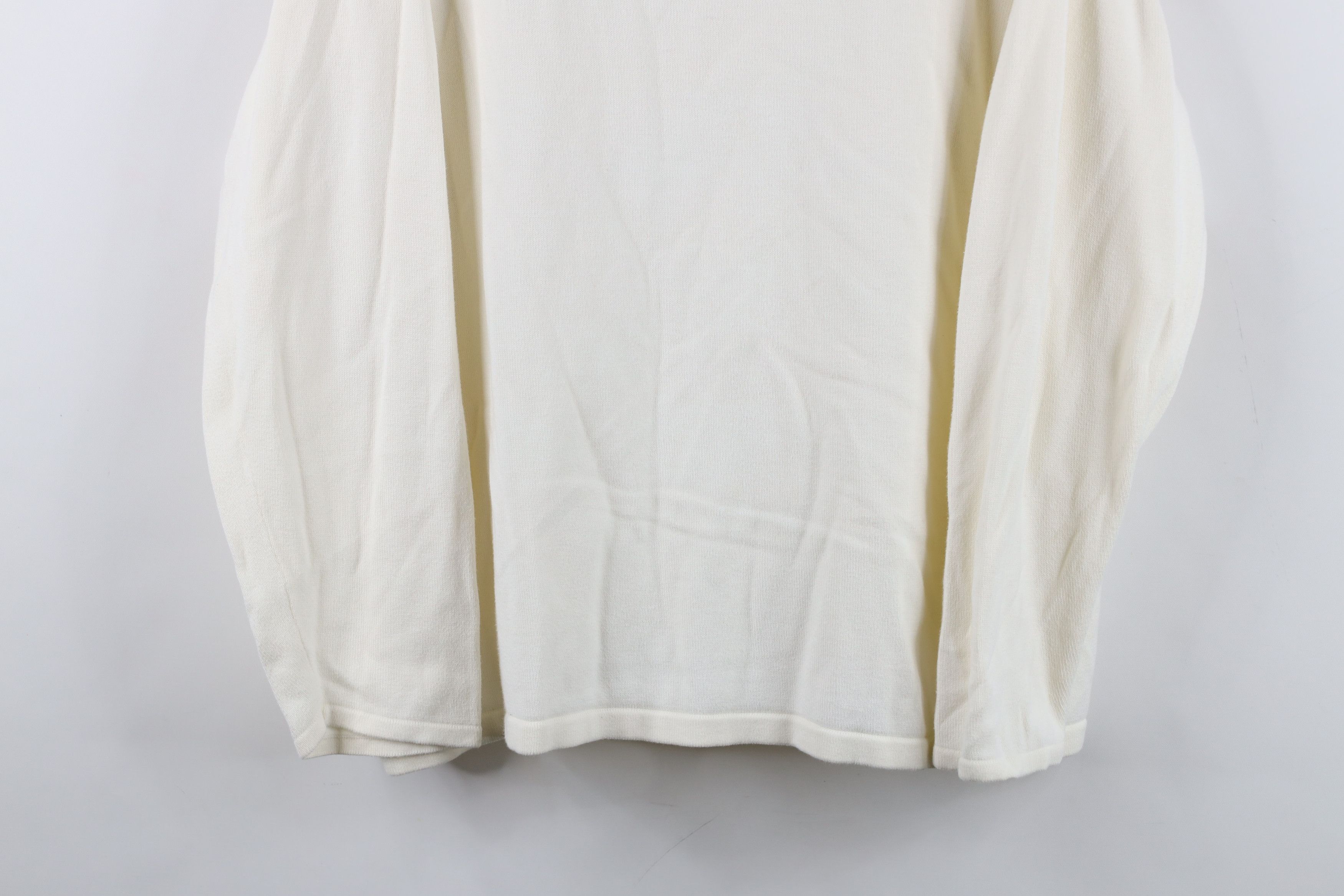 Lands' End Vintage 90s Lands End Lightweight Ribbed Knit Sweater Cream Size XXL / US 16-18 / IT 52-54 - 3 Thumbnail