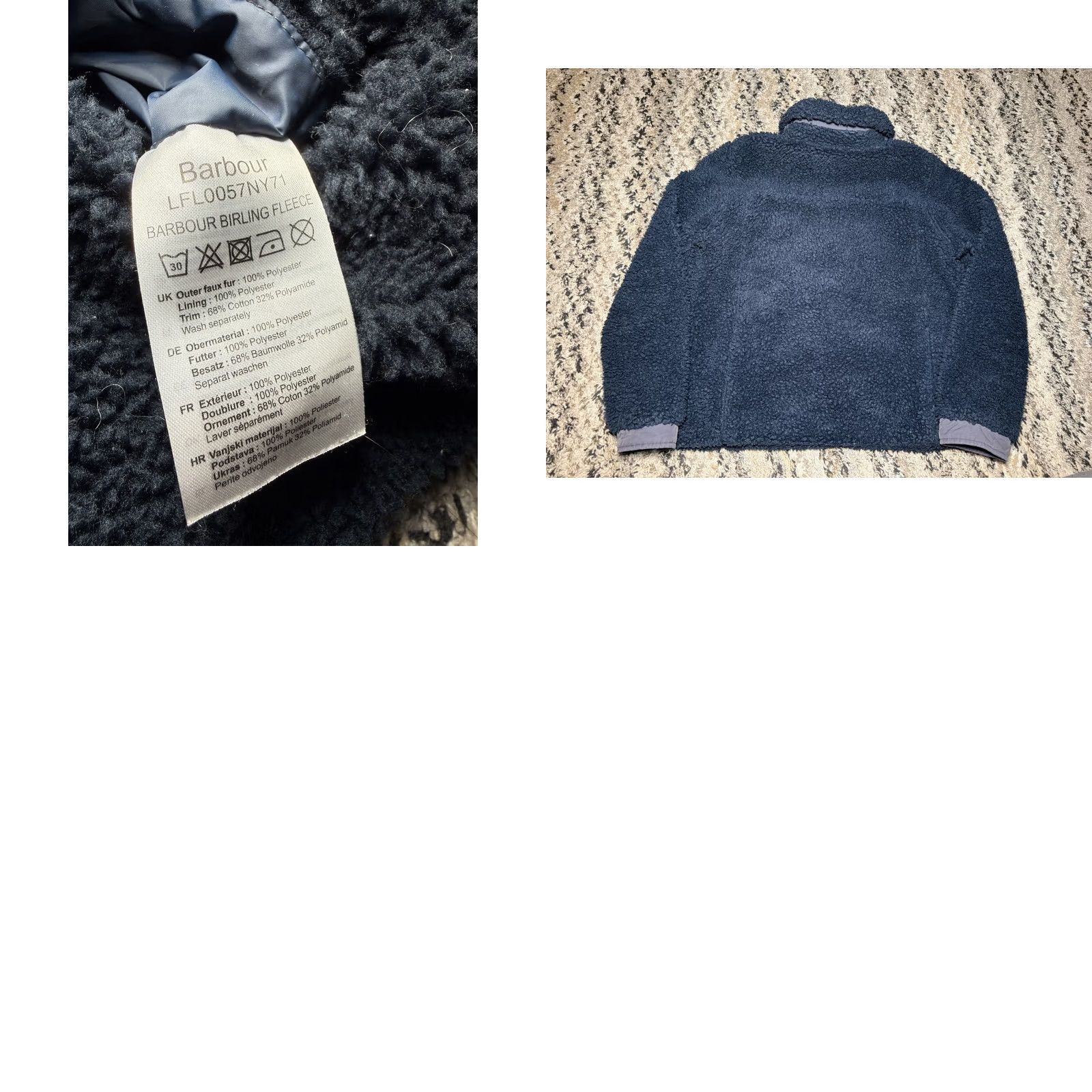 Barbour Barbour Birling Jacket Fleece Womens Navy Blue Size 6 Small Size S / US 4 / IT 40 - 8 Thumbnail