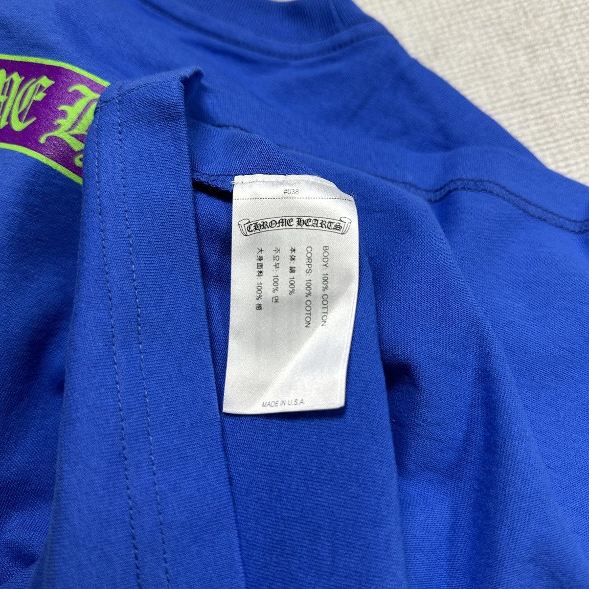 Chrome Hearts Chrome Hearts Blue Scroll Logo Tee Size US L / EU 52-54 / 3 - 5 Thumbnail