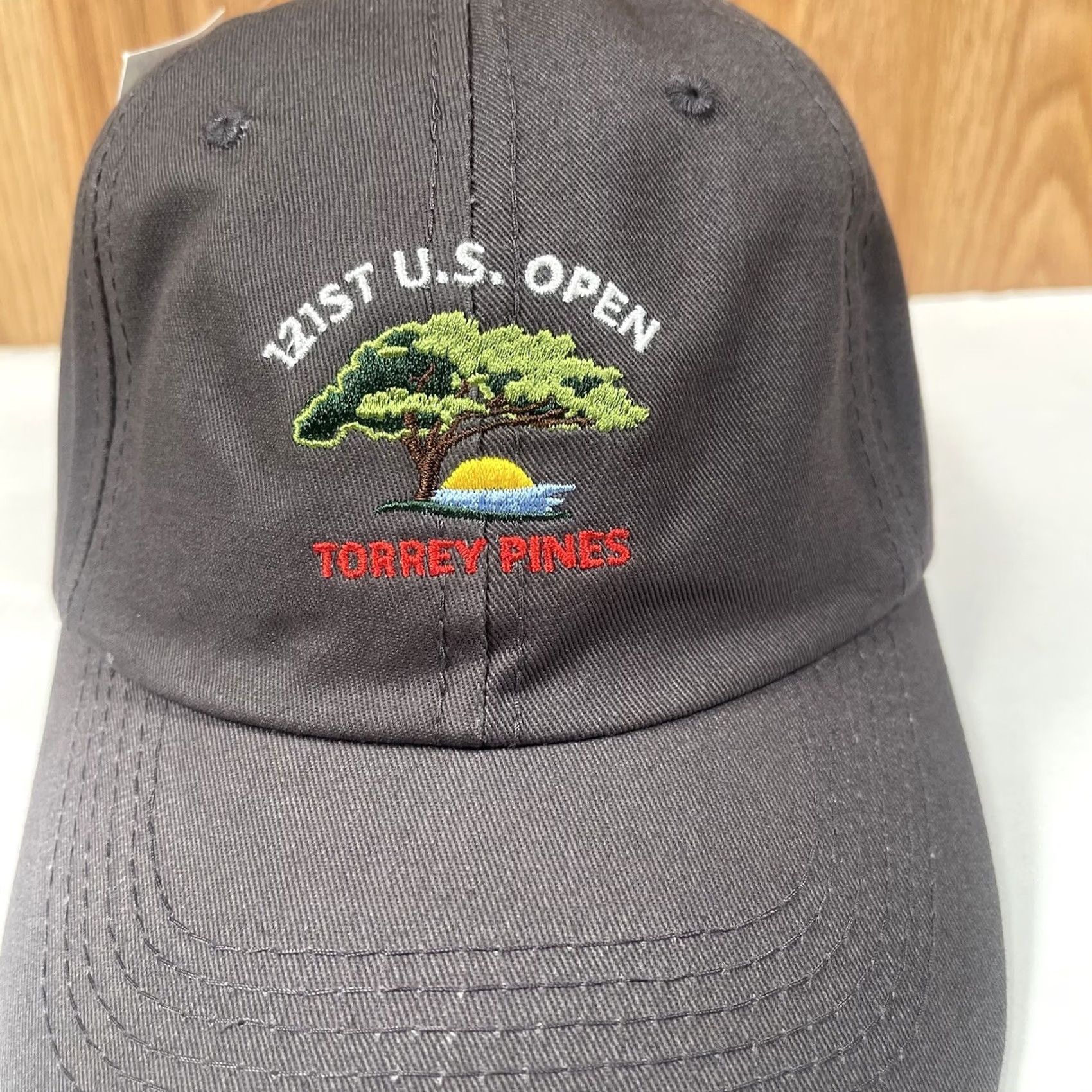 Vintage USGA Hat Gray Adult Adjustable StrapBack Cap Torrey Pines 121st US Open Logo EMBROIDERED Baseball Cap Mens Womens Unisex Adults Shirt Cat: Hat Size ONE SIZE - 3 Thumbnail
