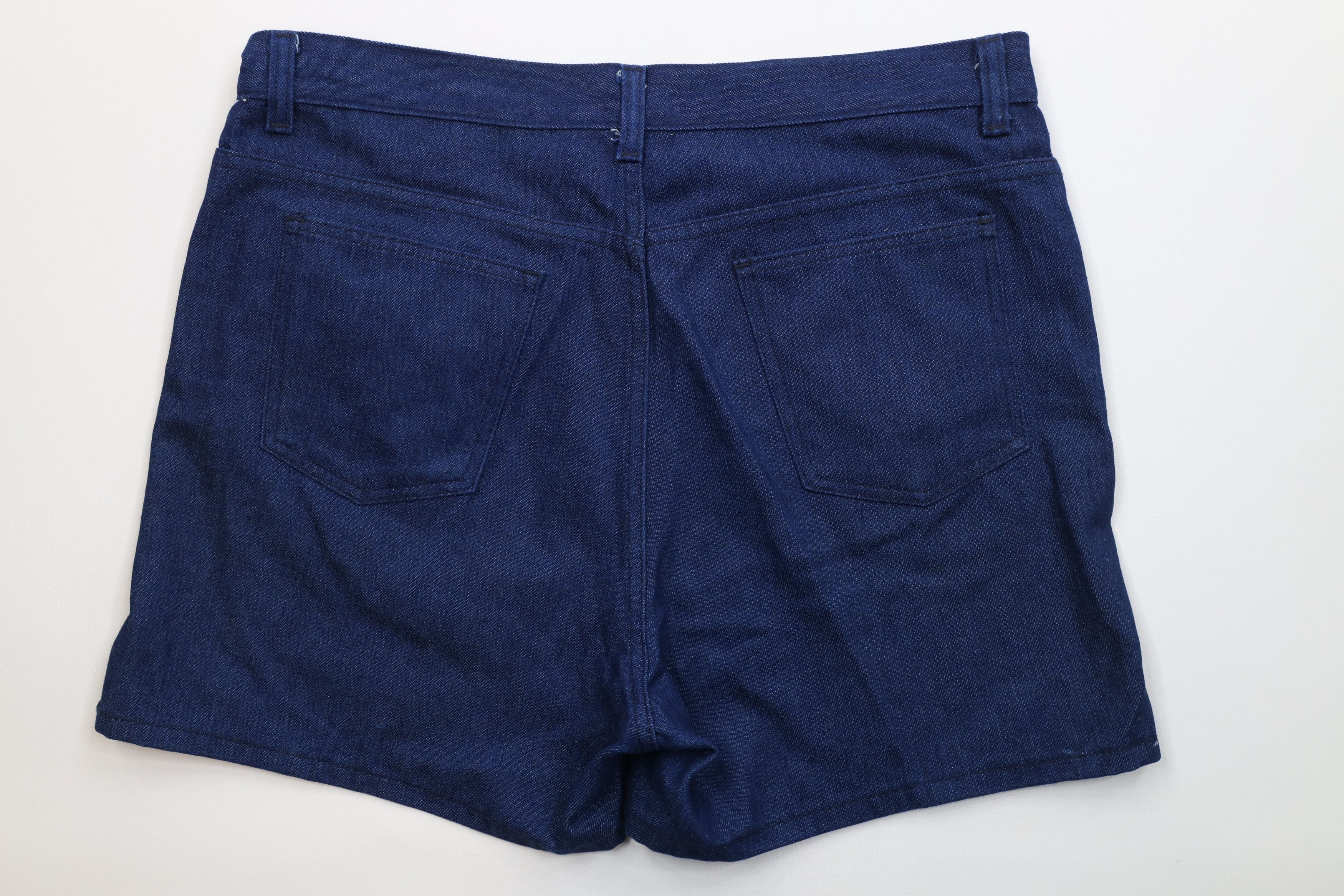 Vintage Vintage 70s Streetwear Above Knee Denim Shorts Blue USA Size US 36 / EU 52 - 9 Thumbnail