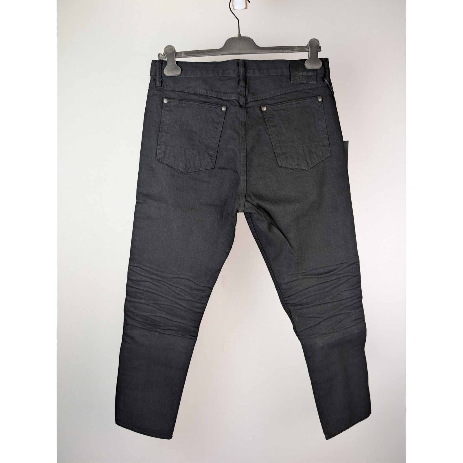 Tom Ford o1rshd1 Tapered Fit Denim Jeans in Black Size US 34 / EU 50 - 11 Thumbnail