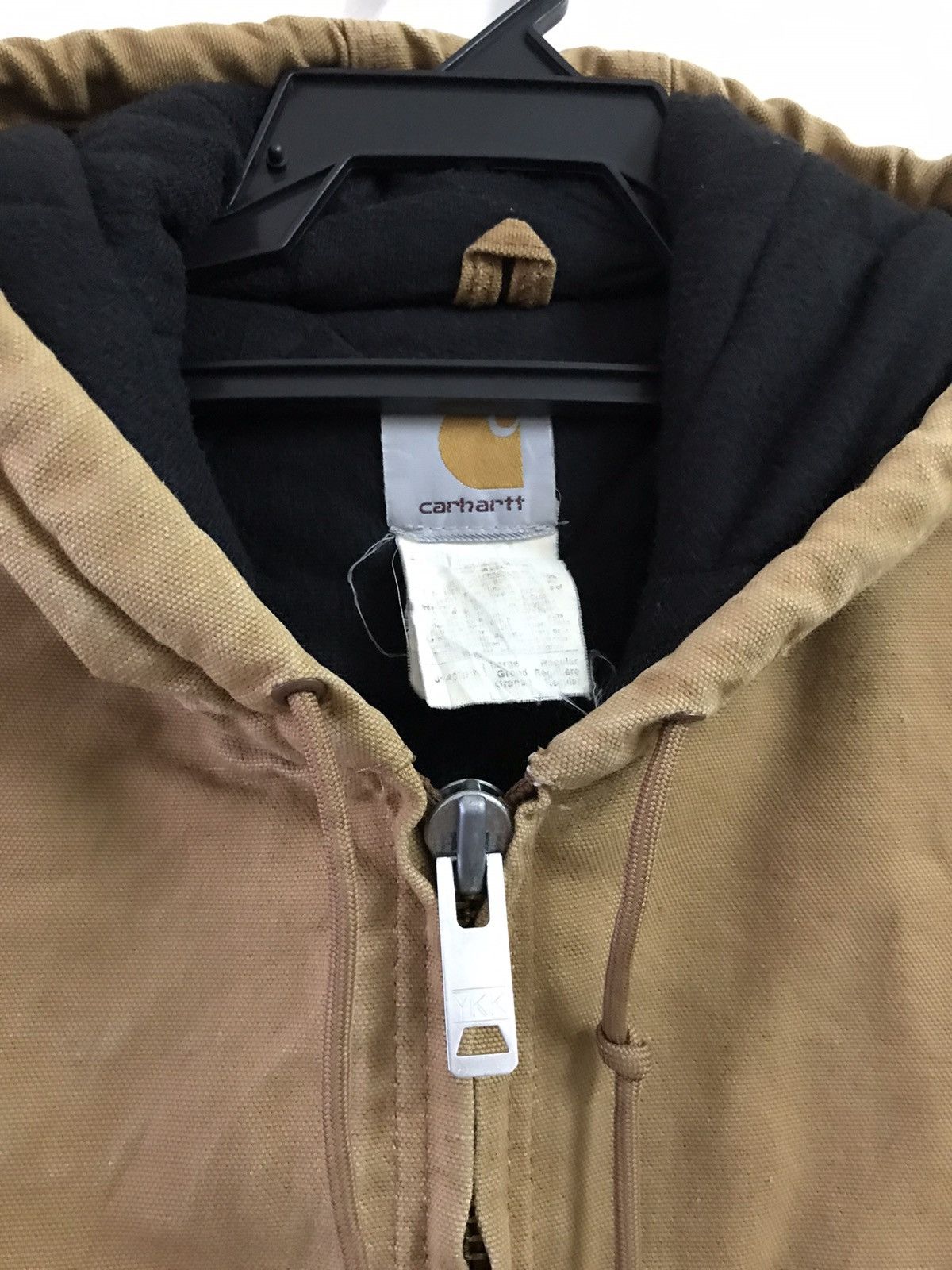 Carhartt Vintage Carhartt Duck Canvas Hoodie Jacket Made in USA Size US L / EU 52-54 / 3 - 3 Thumbnail