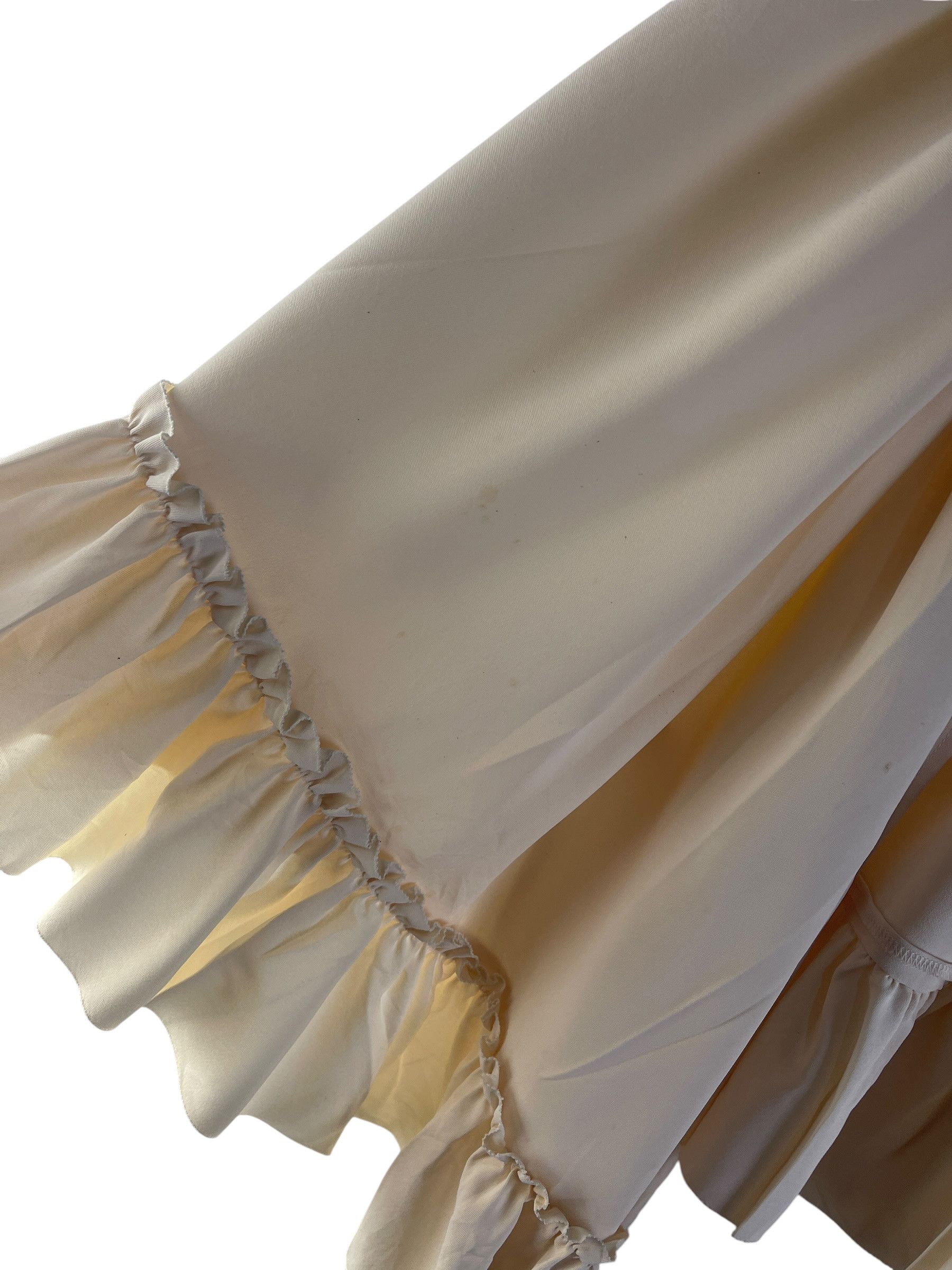 Jean Paul Gaultier Jean Paul Gaultier Femme Ruffle Draped Silk Blouse Ivory 90s Size 32" / US 10 / IT 46 - 12 Thumbnail