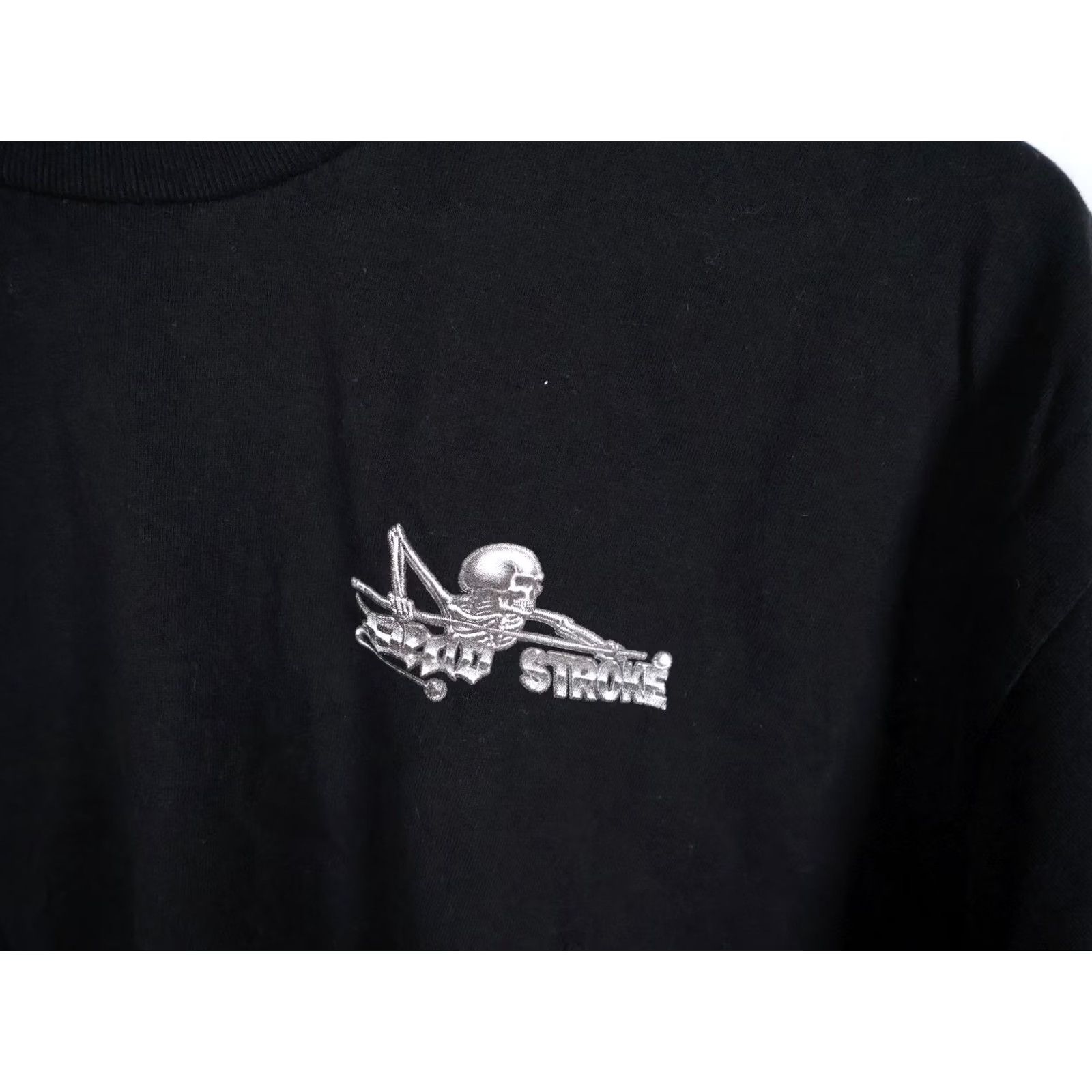 Doublet VINTAGE Bayside Dead Stroke T-Shirt Black XL Men Double-Sided Graphic Print 90s Skull Girls Can Play Too Size US XL / EU 56 / 4 - 7 Thumbnail