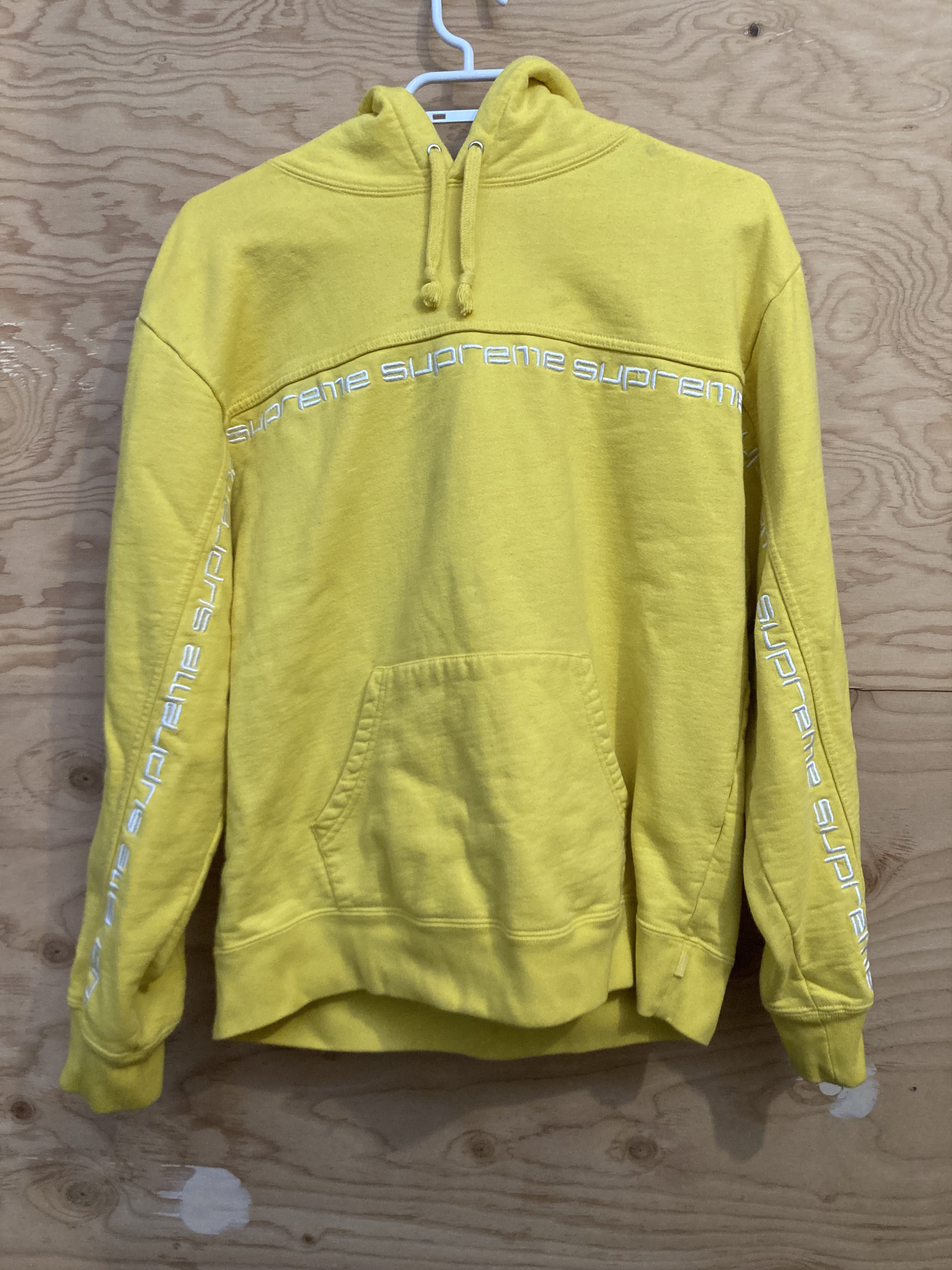 Supreme Supreme 2018 Text stripe Hoodie - Size small Size US S / EU 44-46 / 1 - 1 Thumbnail