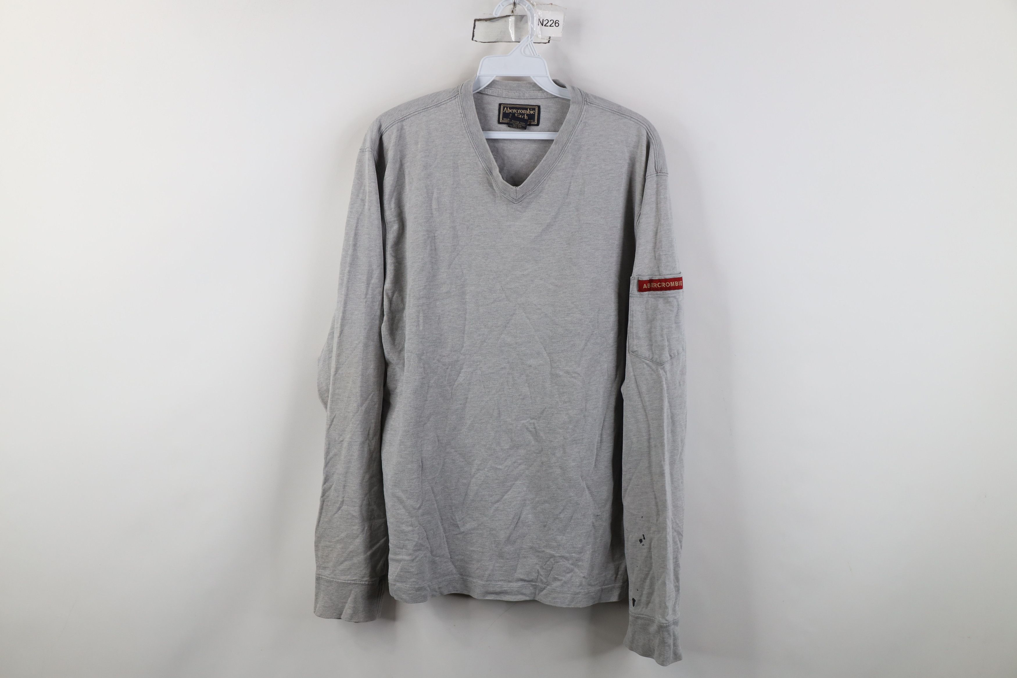 Abercrombie & Fitch Vintage 90s Abercrombie & Fitch Long Sleeve Pocket T-Shirt Size US L / EU 52-54 / 3 - 1 Thumbnail