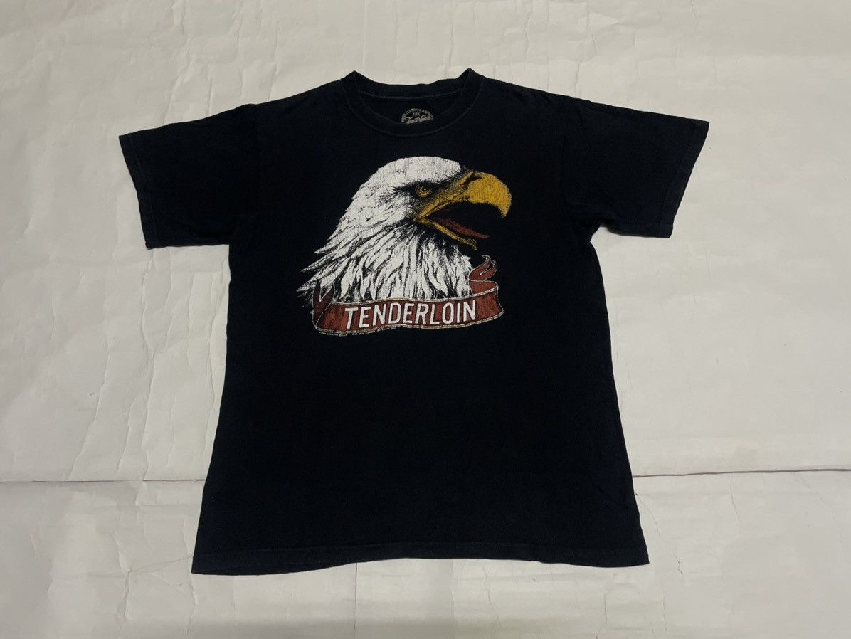 image of Tenderloin Bikers Screaming Eagles Tees in Black, Men's (Size Medium)