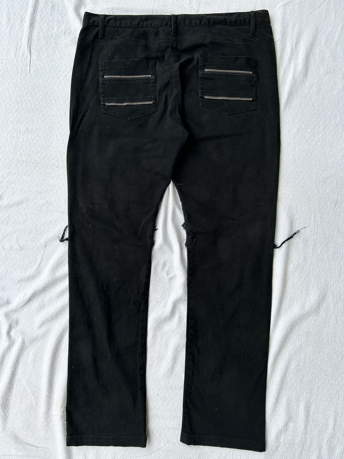 Other Flared jeans multizip thelees black denim Size US 30 / EU 46 - 8 Thumbnail