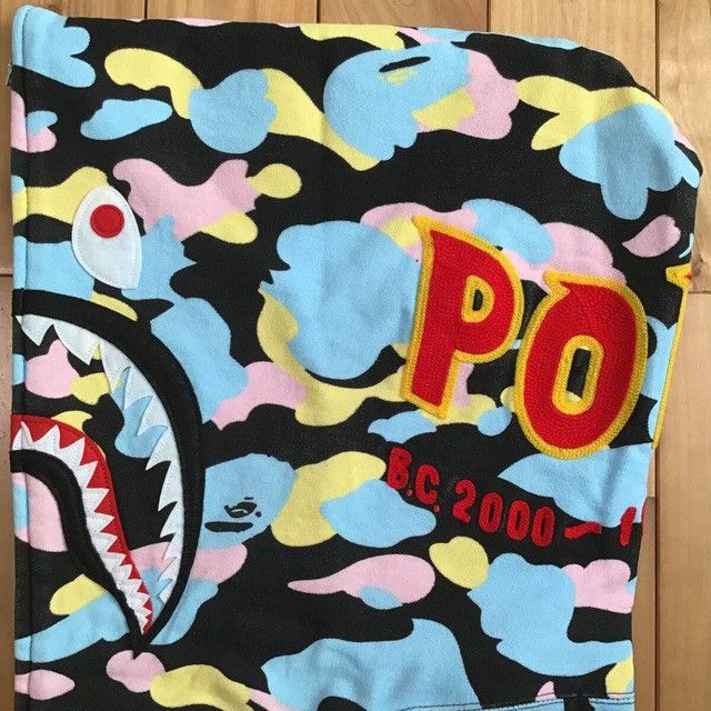 Bape BAPE Multi camo Shark Full Zip Hoodie cotton candy camo APE Size US XXL / EU 58 / 5 - 5 Thumbnail