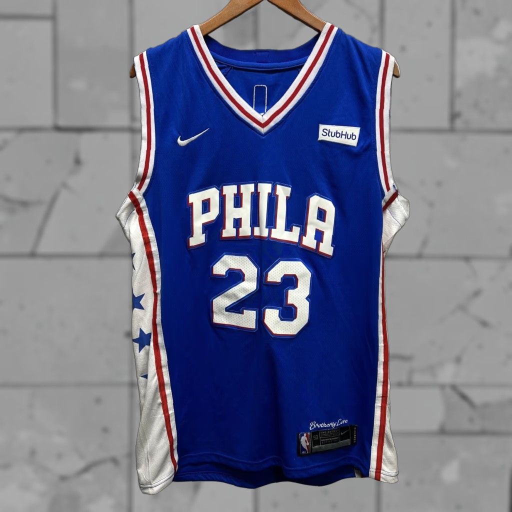 Nike Nike Philadelphia 76ers Jimmy Butler 23 Blue Basketball Jersey Men's XL Size US XL / EU 56 / 4 - 1 Thumbnail