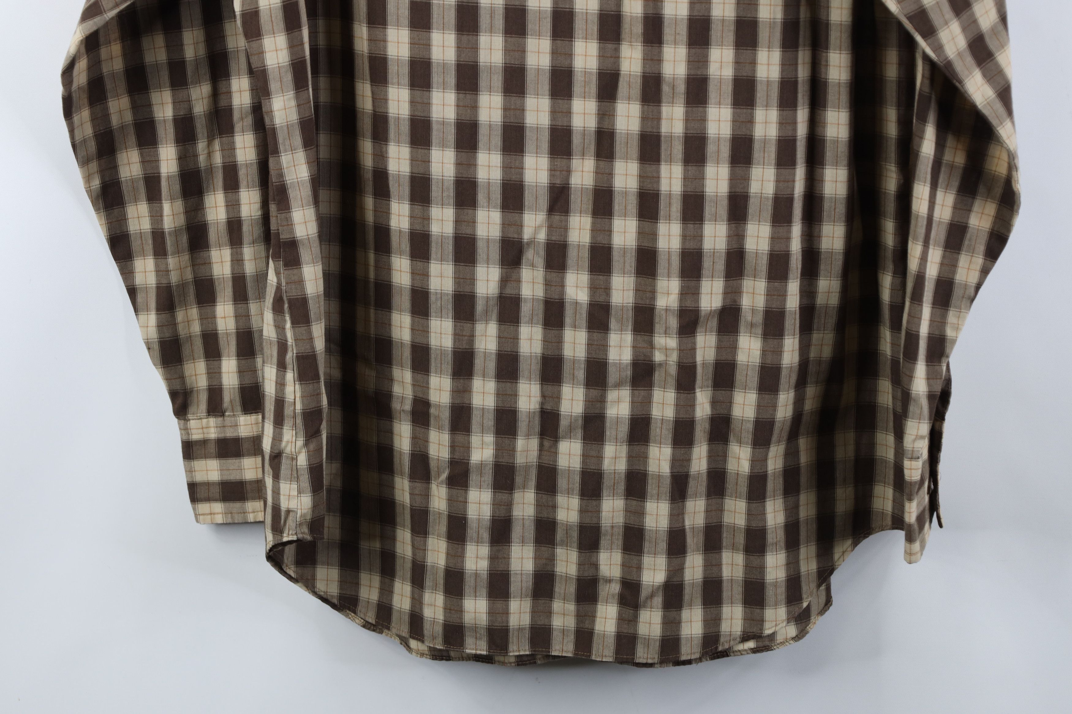 Vintage Vintage 70s Streetwear Western Collared Button Shirt Plaid Size US M / EU 48-50 / 2 - 11 Thumbnail