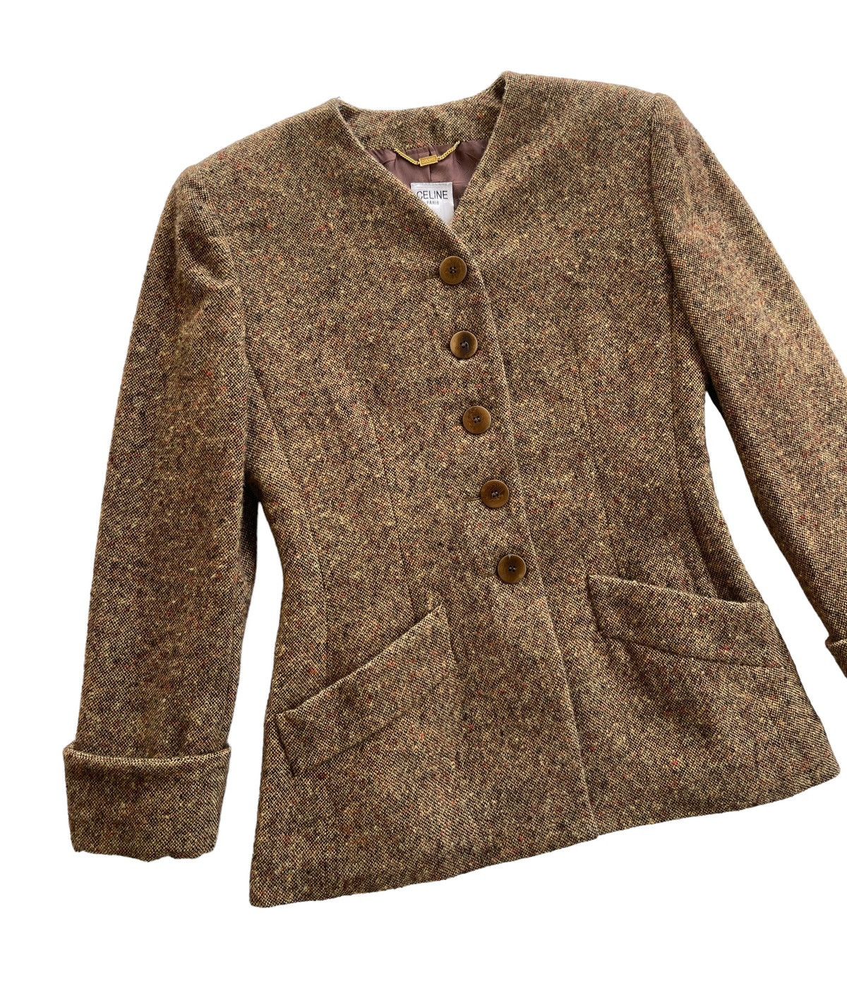 Celine Celine Luxury Wool Tweed Coats Size M / US 6-8 / IT 42-44 - 4 Thumbnail