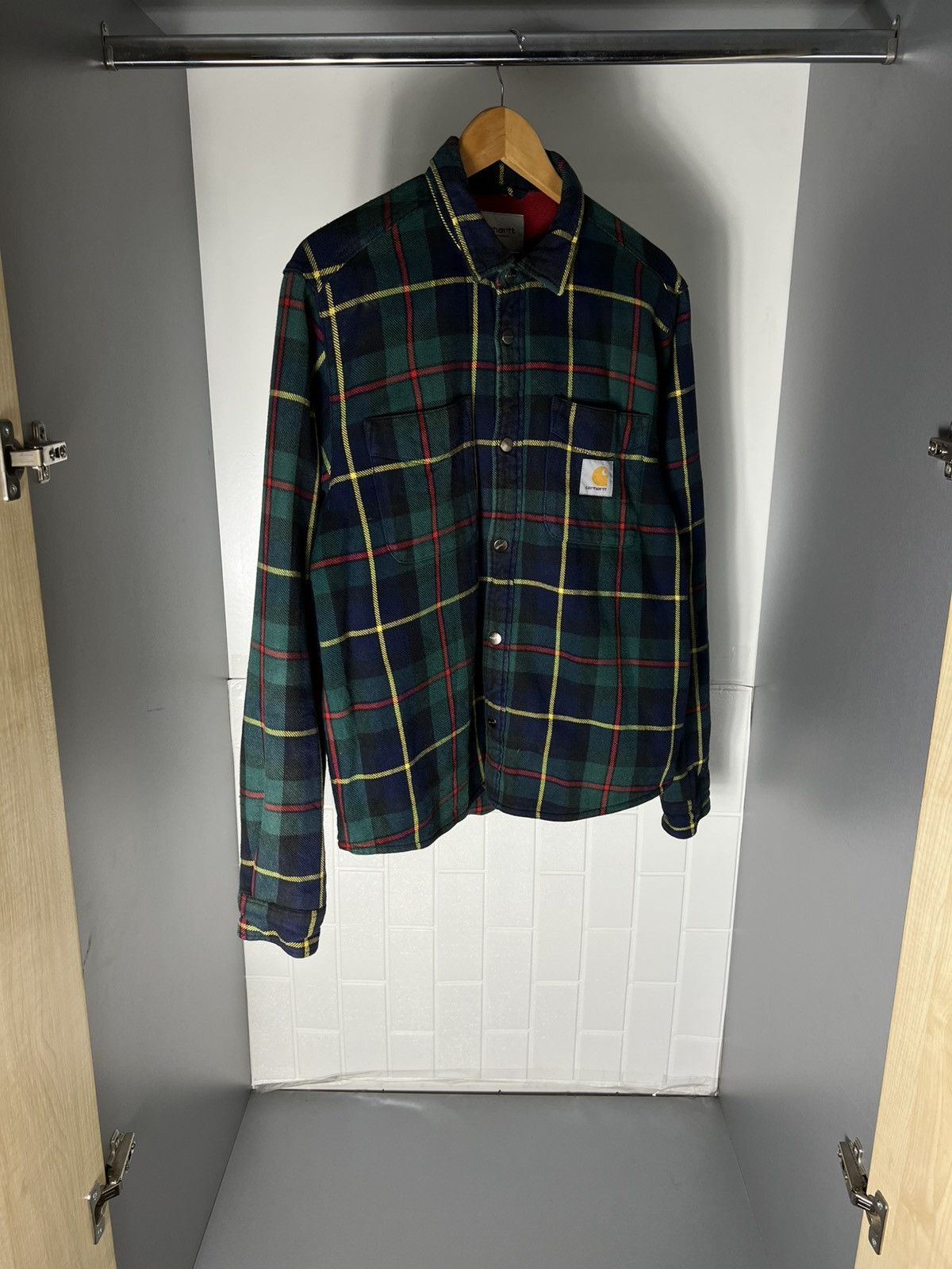 Carhartt Wip VINTAGE CARHARTT WIP FLANNEL DESIGNER JACKET RETRO Y2K 90s Size US M / EU 48-50 / 2 - 4 Thumbnail