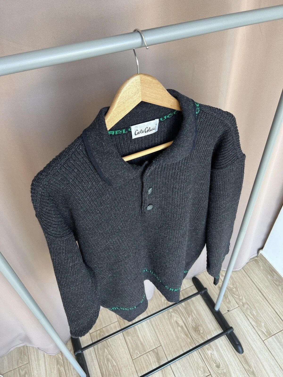 Carlo Colucci Carlo Colucci Wool Sweater Mens Size 50 or M Logo Pullover Size US M / EU 48-50 / 2 - 5 Thumbnail