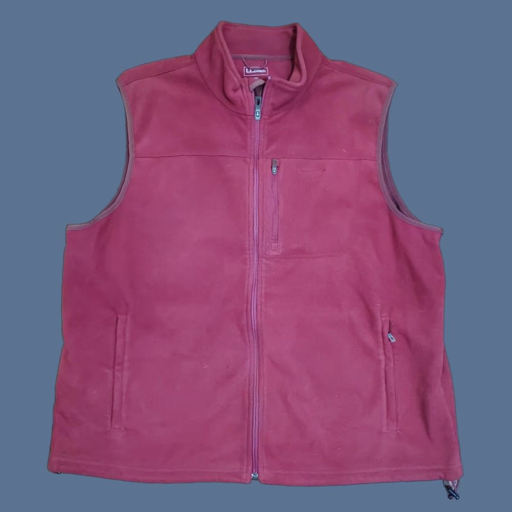 Vintage L.L.Bean Vest Mens 2XL Red Polartec Full Zip Outdoor Casual Warm Fleece Size US XXL / EU 58 / 5 - 1 Thumbnail