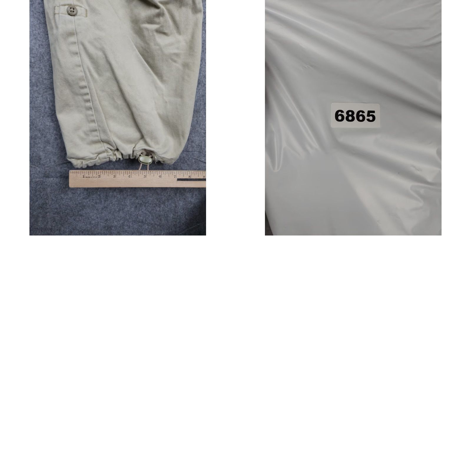 Gap VINTAGE GAP Parachute Pants Mens Small Beige Cargo Ankle Tie Rave Y2K Cotton Size US 29 - 8 Thumbnail