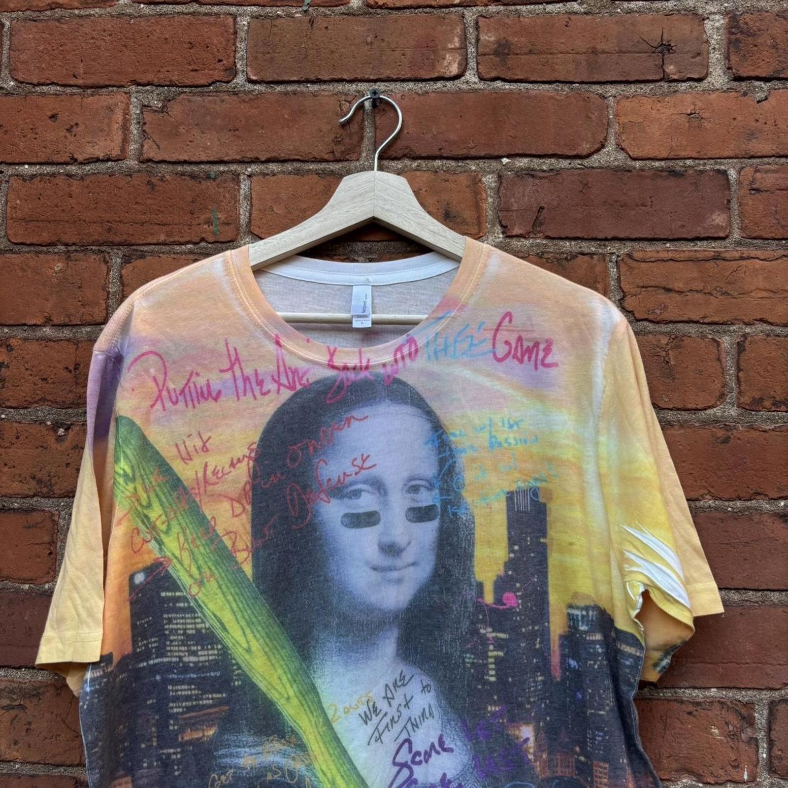 Other skel Jason Skeldon all over print Mona Lisa t shirt XL Size US XL / EU 56 / 4 - 2 Thumbnail