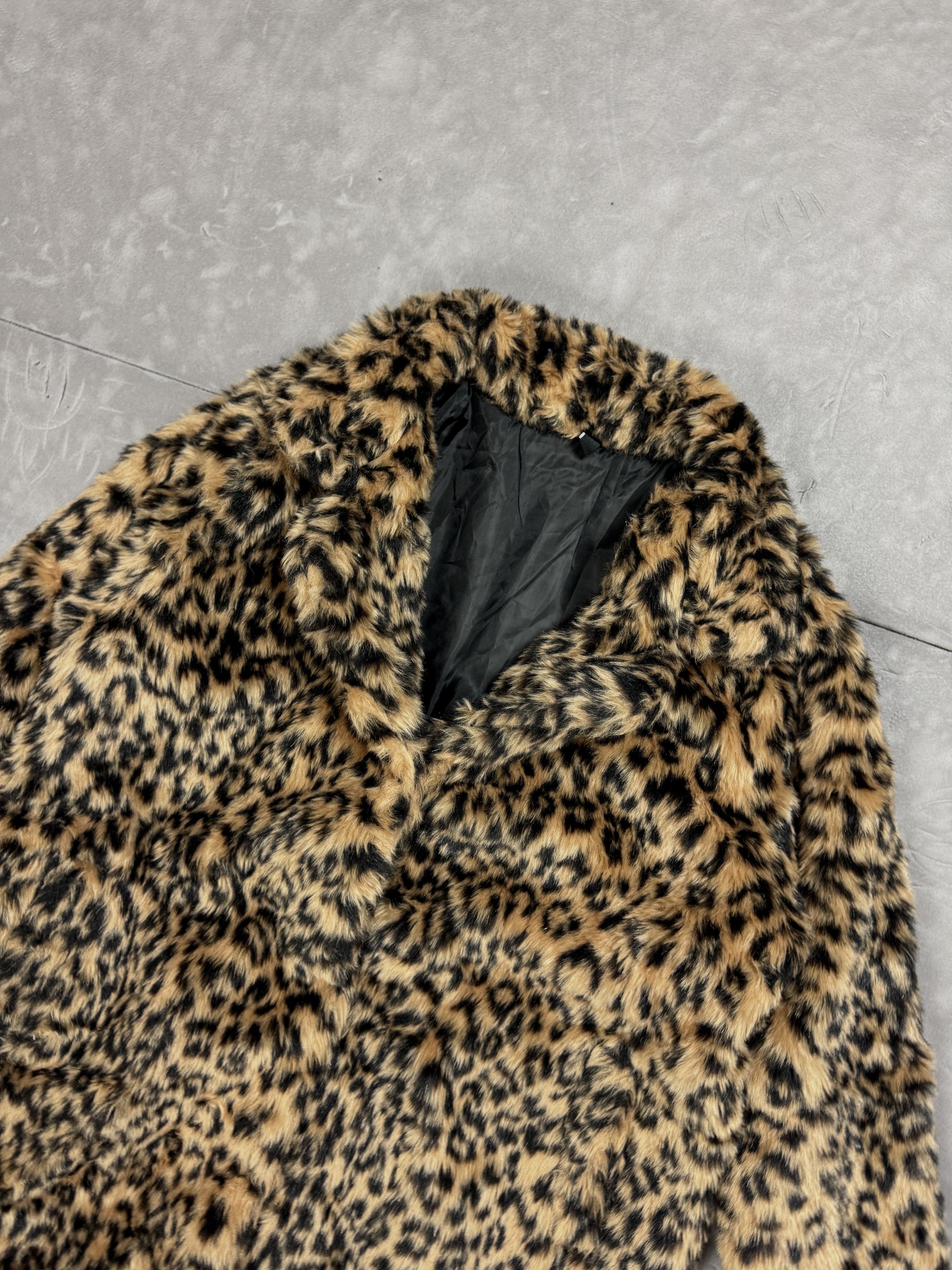 Vintage Vintage coquette y2k fur jacket leopard print 90s Size L / US 10 / IT 46 - 5 Thumbnail