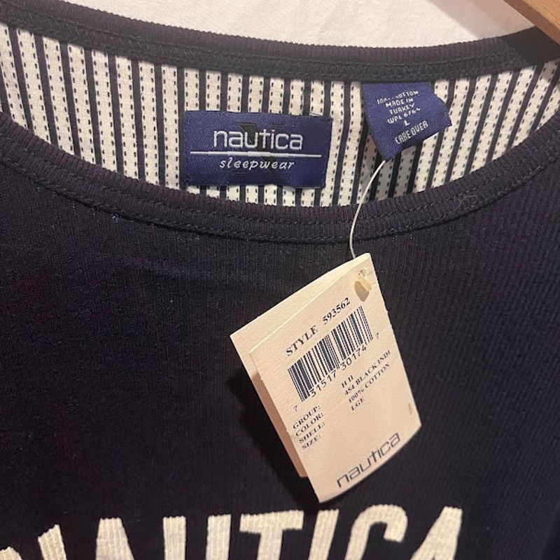 Nautica × Vintage NWT VTG Y2K Nautica Logo Sleepwear Nightshirt Lounge Men L Size US L / EU 52-54 / 3 - 3 Thumbnail