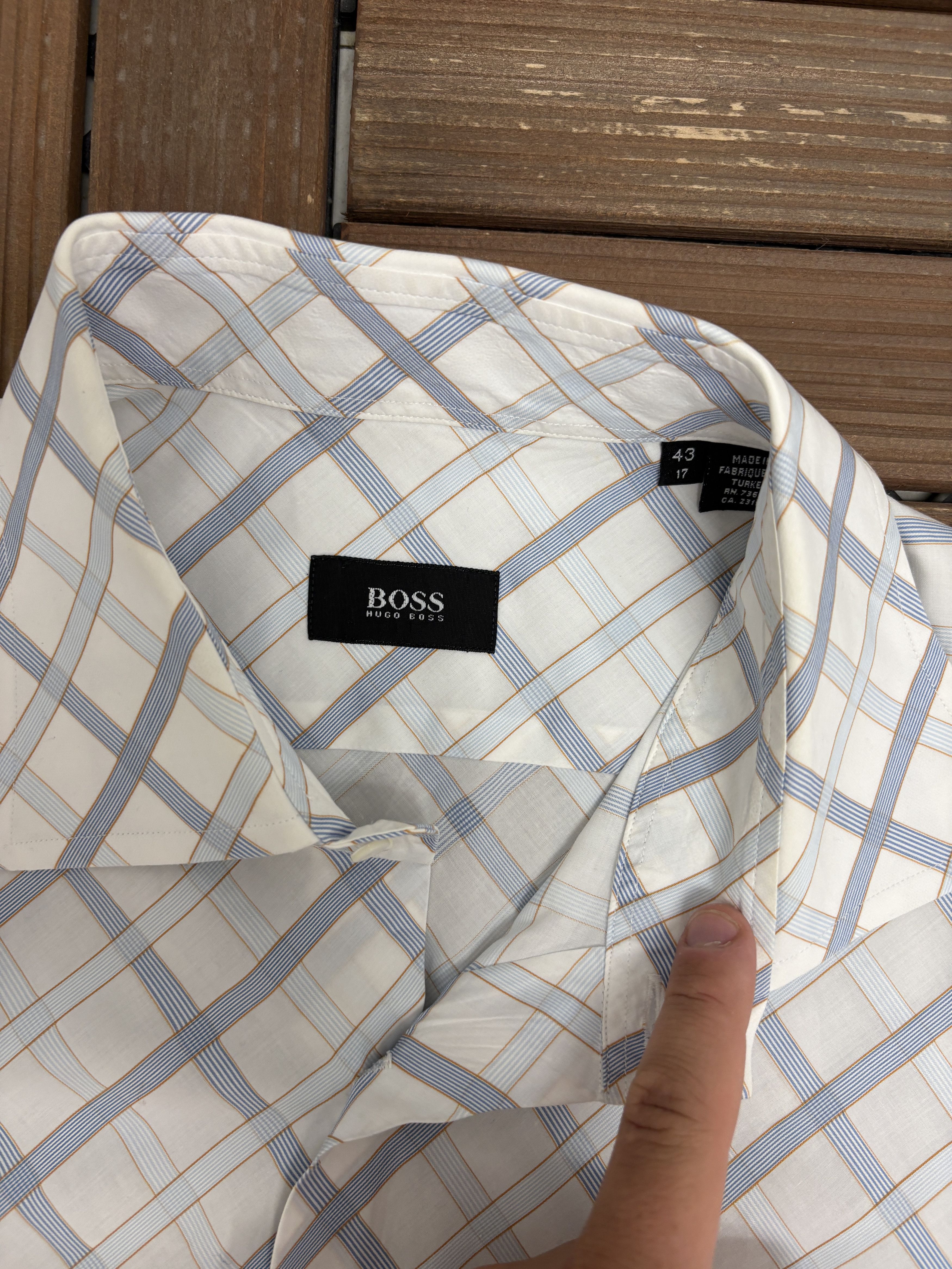 Hugo Boss BOSS Hugo Boss White Button Down Shirt Size US L / EU 52-54 / 3 - 6 Thumbnail