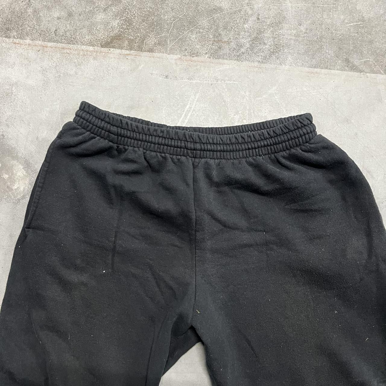 Japanese Brand × Vintage Vintage Y2K Blank Black Loungewear Essential Sweatpants! Size US 34 / EU 50 - 3 Thumbnail