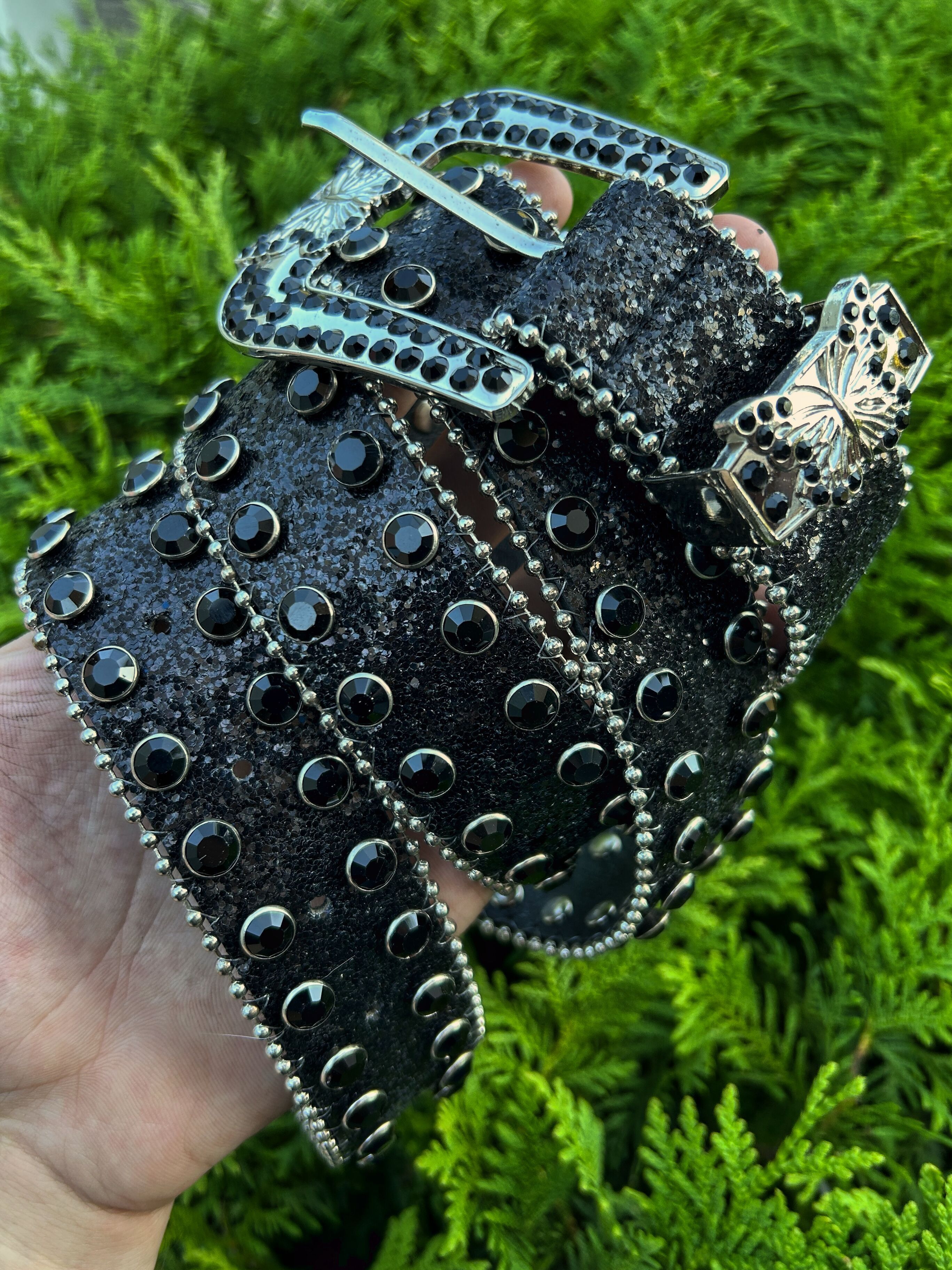 Vintage Vintage Japanese Style BB Simon Diamonds Style Belt 90s Size ONE SIZE - 6 Thumbnail