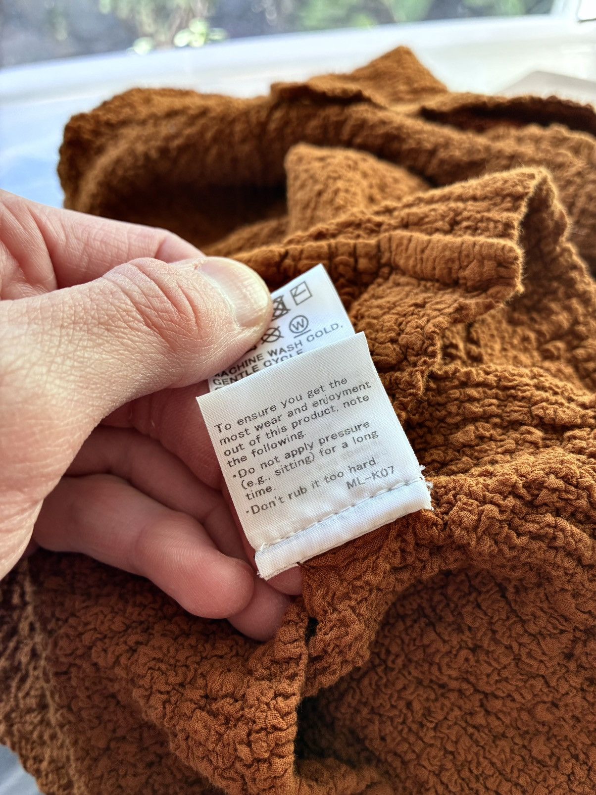 Issey Miyake ISSEY MIYAKE ME SS22 Toffee Brown Cauliflower Button Shirt Size US M / EU 48-50 / 2 - 24 Thumbnail