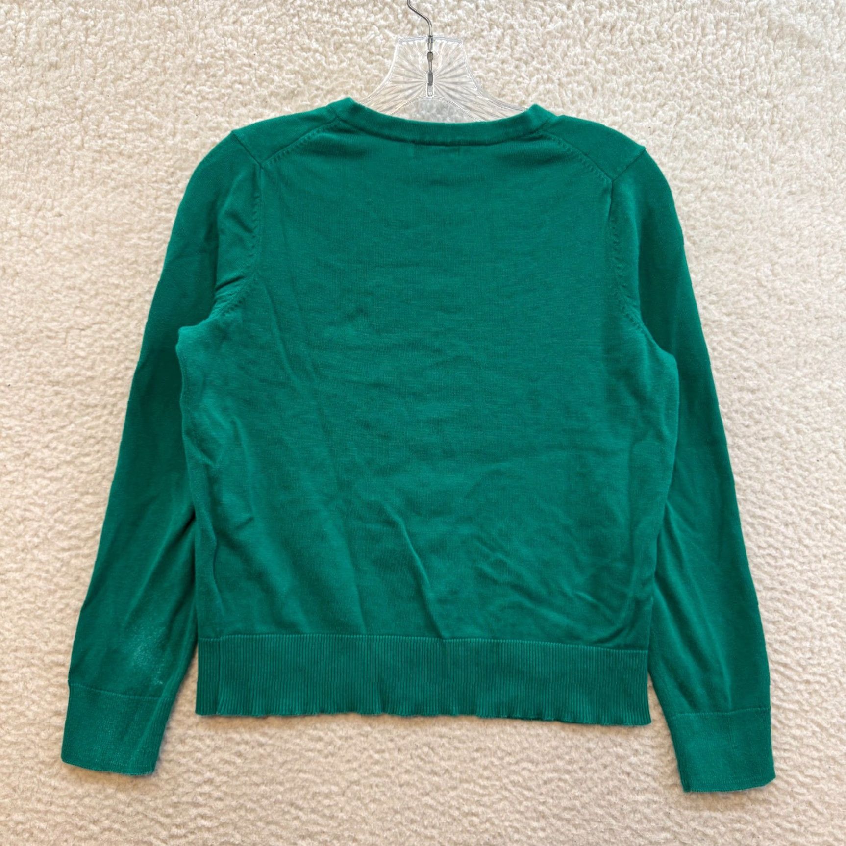 Charter Club VINTAGE Charter Club Christmas Cardigan Sweater M Women Crew Neck Green Knit Cotton Blend Terrier Dog Preppy Mens? Size M / US 6-8 / IT 42-44 - 2 Thumbnail