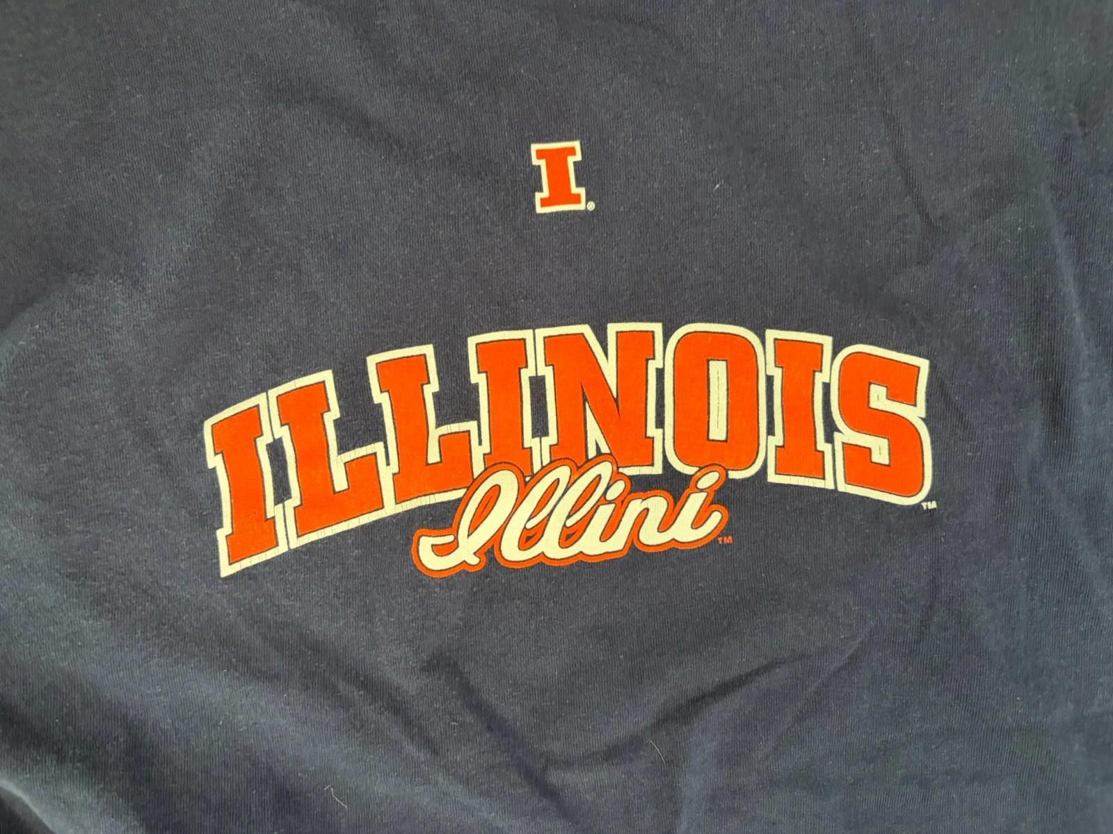 Steve And Barrys University ILLINOIS FIGHTING ILLINI Long Sleeve T-Shirt XL Size ONE SIZE - 2 Thumbnail