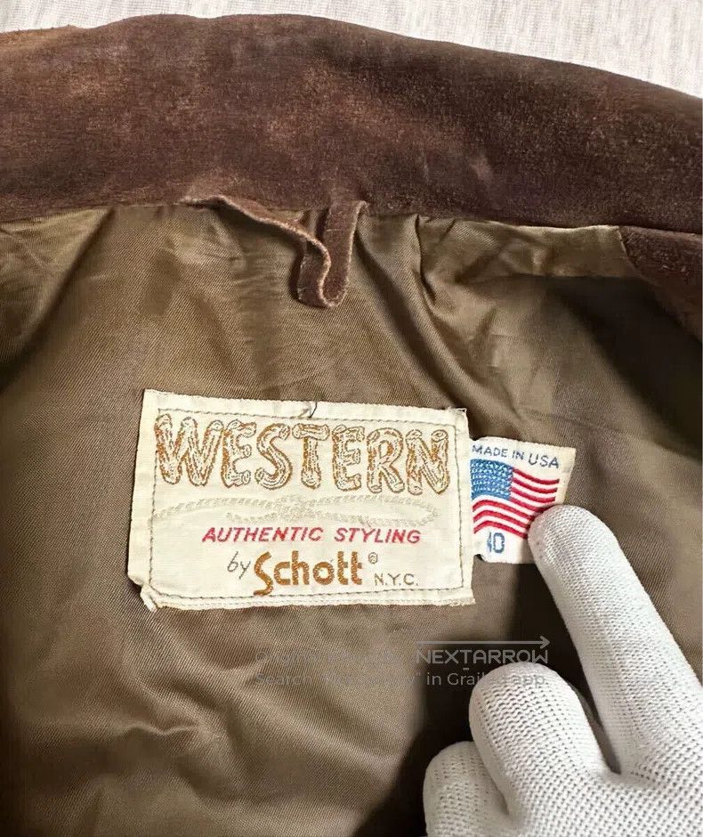 Schott Schott Western-style coat, fringed, cowhide suede Size US XXS / EU 40 - 6 Thumbnail
