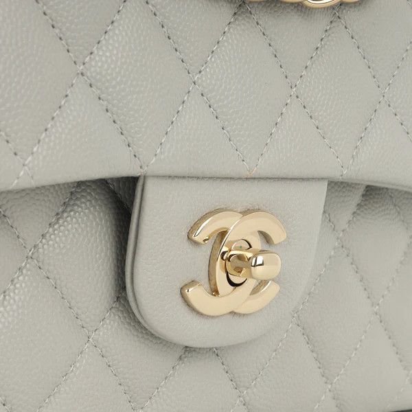 Chanel os11x0326 Size: OS / Small Double Classic Flap Bag in Grey Size ONE SIZE - 7 Thumbnail