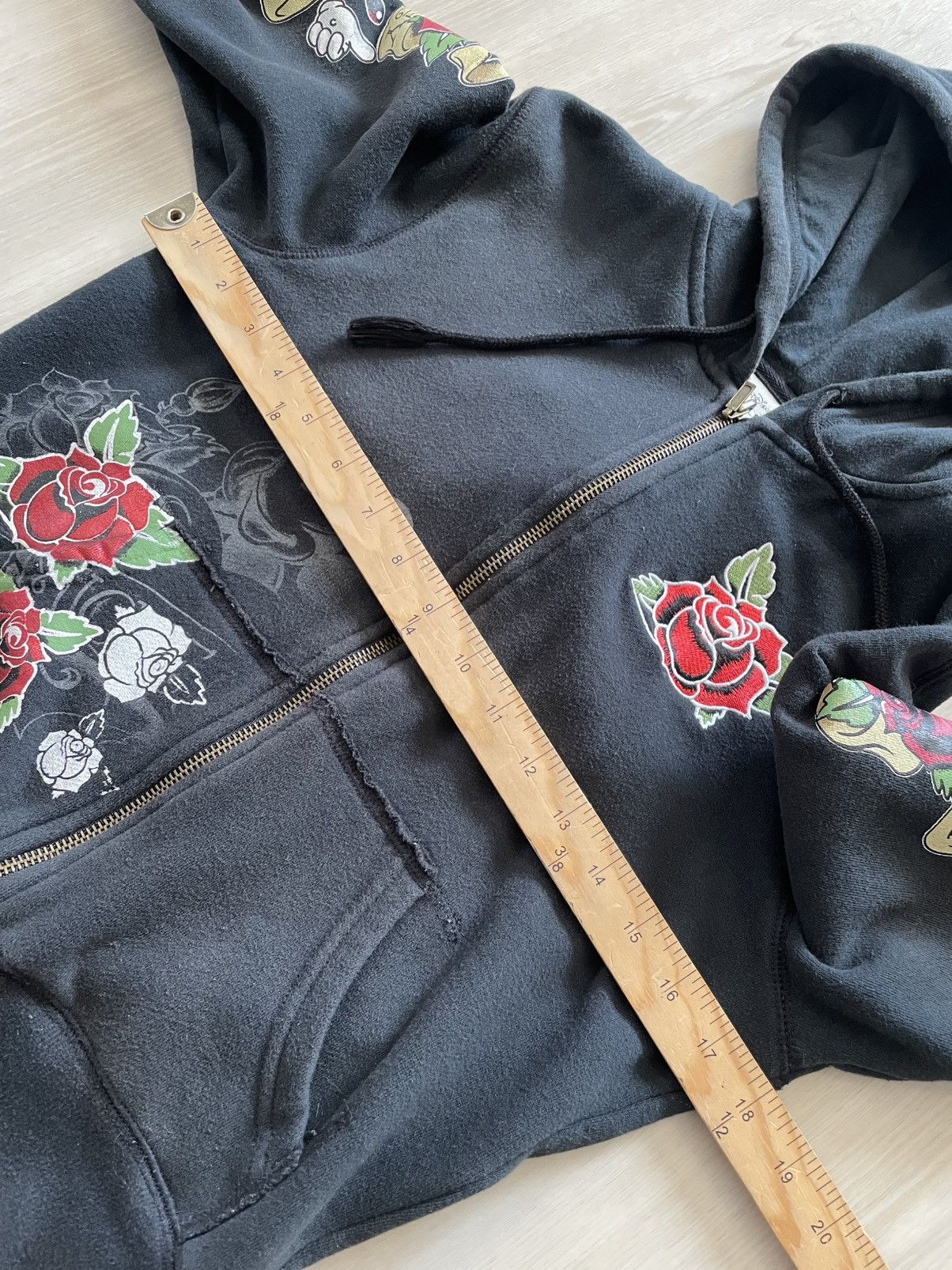 Disney Y2K Disney Mickey Mouse Rose Heart Tattoo Hoodie Small Goth Size S / US 4 / IT 40 - 5 Thumbnail