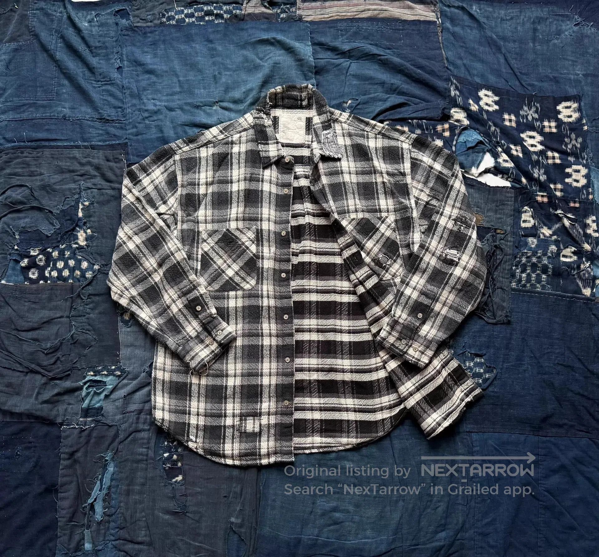 Madness Plaid Long Sleeve Button-Up Shirt. Size US L / EU 52-54 / 3 - 2 Thumbnail