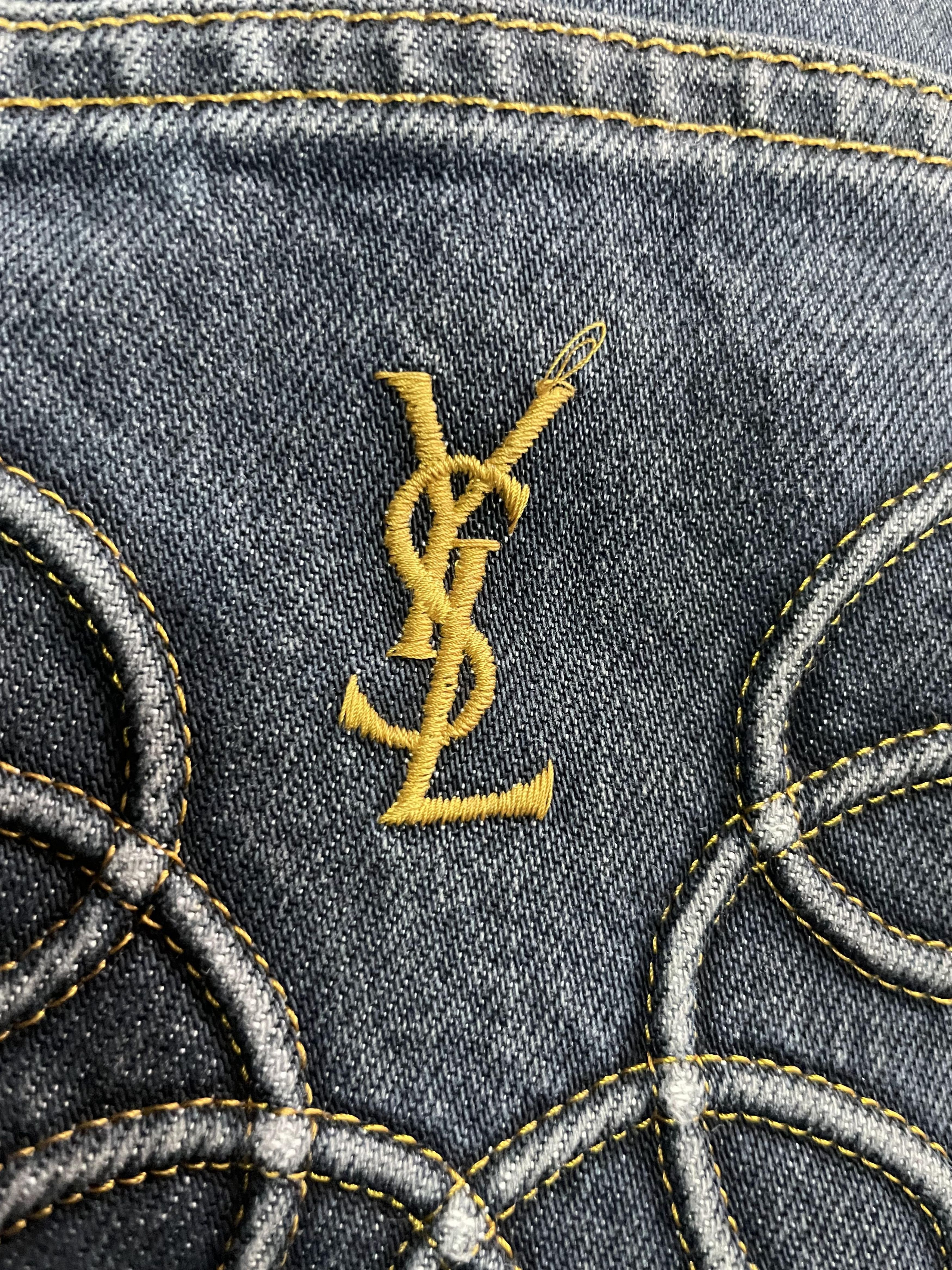 Designer Vintage YvesSaintLaurent Denim Size US 33 - 6 Thumbnail