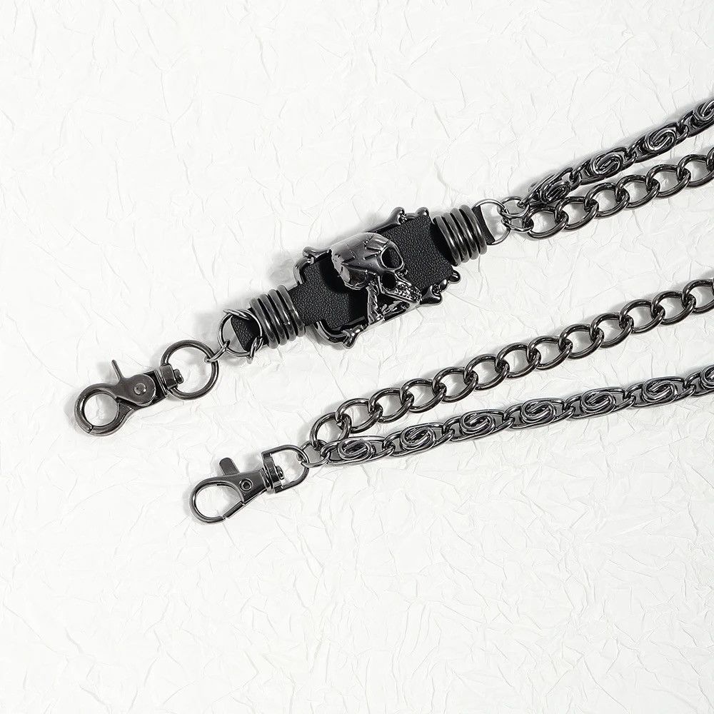 Jewelry Dark Skull Chain Key Chains Wallet Belt Chain Trousers Pants Size ONE SIZE - 10 Thumbnail