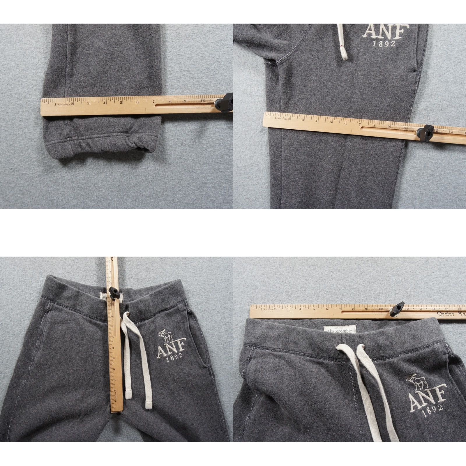 Abercrombie & Fitch Abercrombie & Fitch Sweatpants Mens XS Gray Fleece Lounge Casual Adult XSmall Size US 27 - 8 Thumbnail