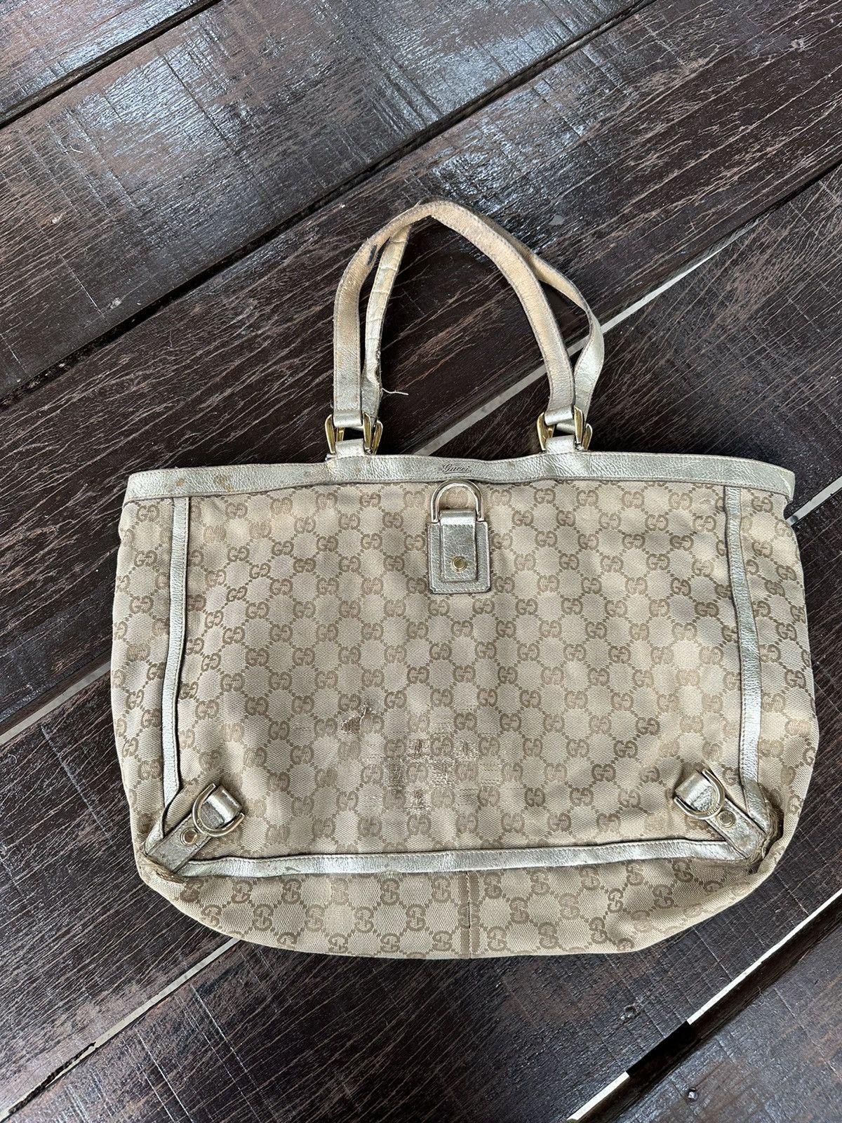 Gucci Hand Tote Bag in Beige, Women's