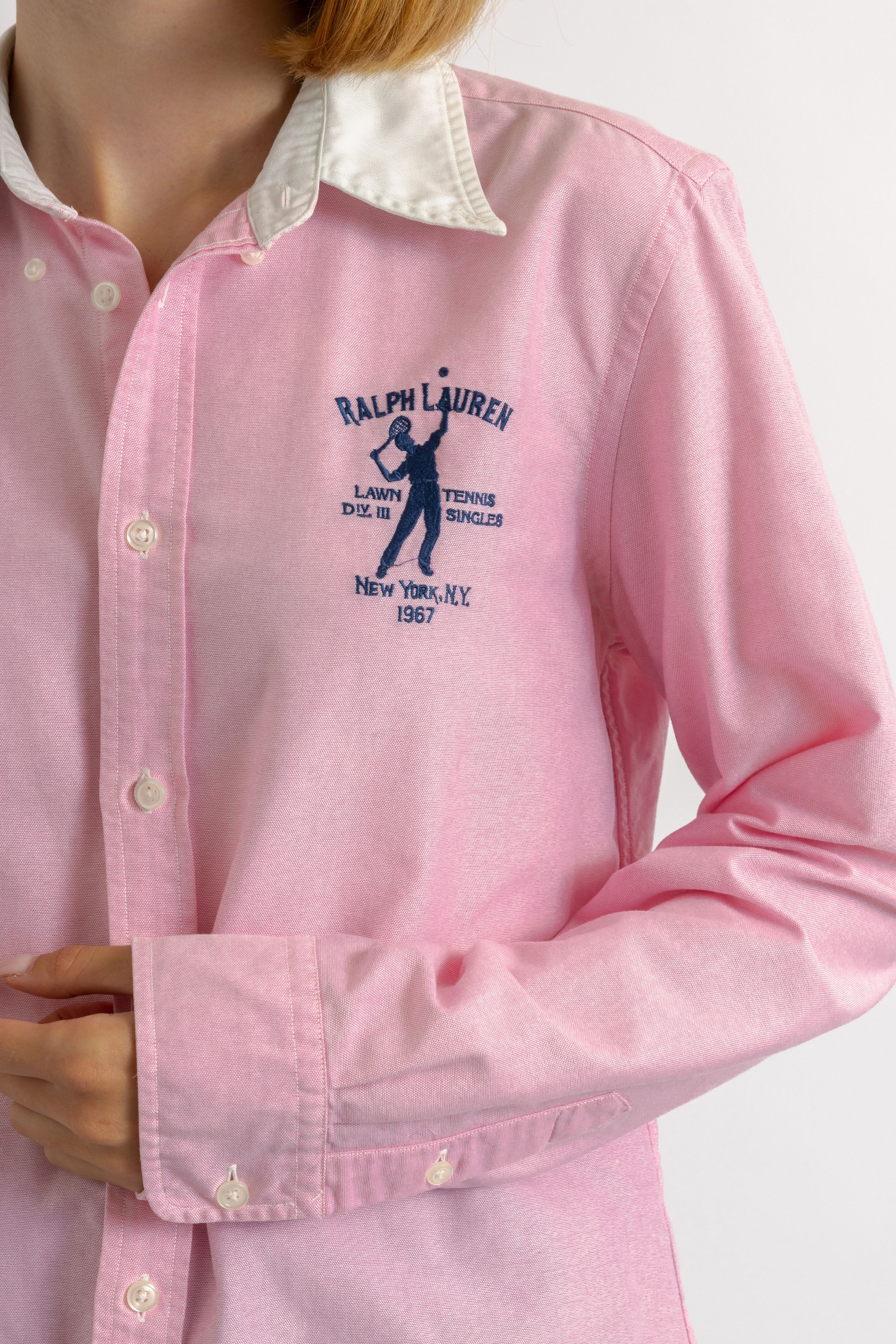 Ralph Lauren 90s Vintage Woman Ralph Lauren Pink Shirt 8698 Size L / US 10 / IT 46 - 8 Thumbnail