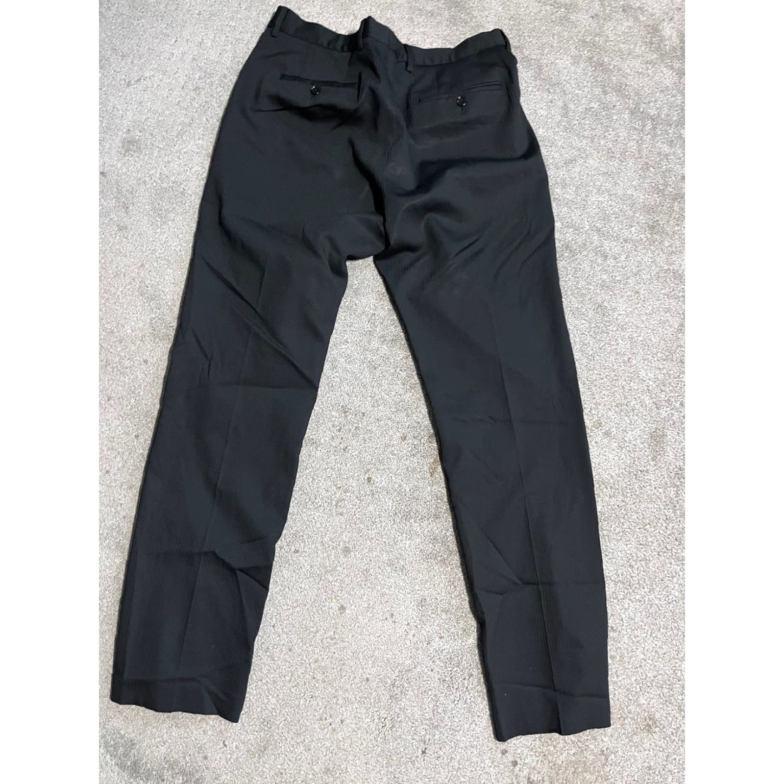 Express Express Photographer Dress Pants Mens 34x32 Black Straight Leg Vintage No Distressed Size US 34 / EU 50 - 3 Thumbnail