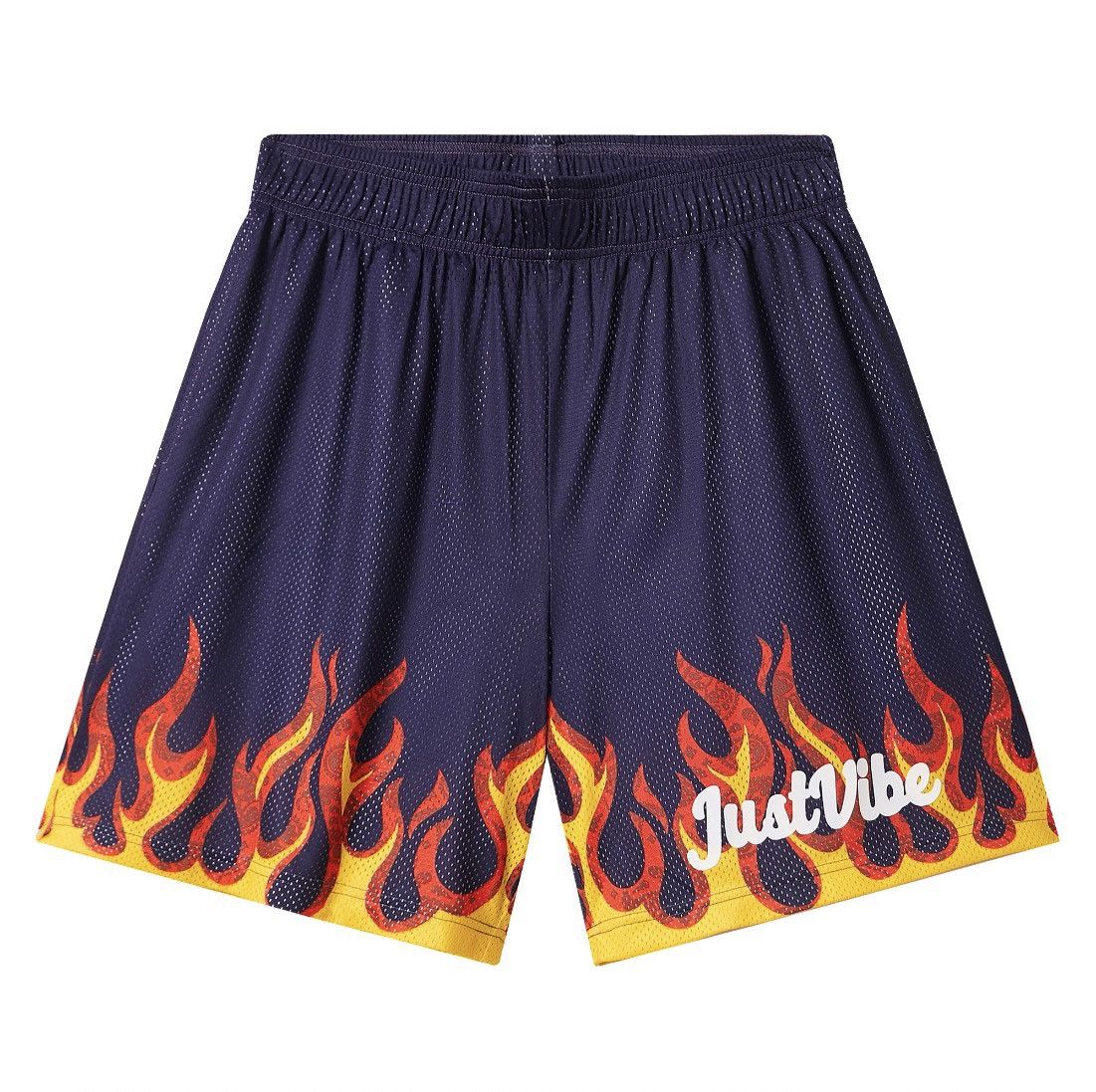 Gangster Vibe Simple Fire Logo Shorts
