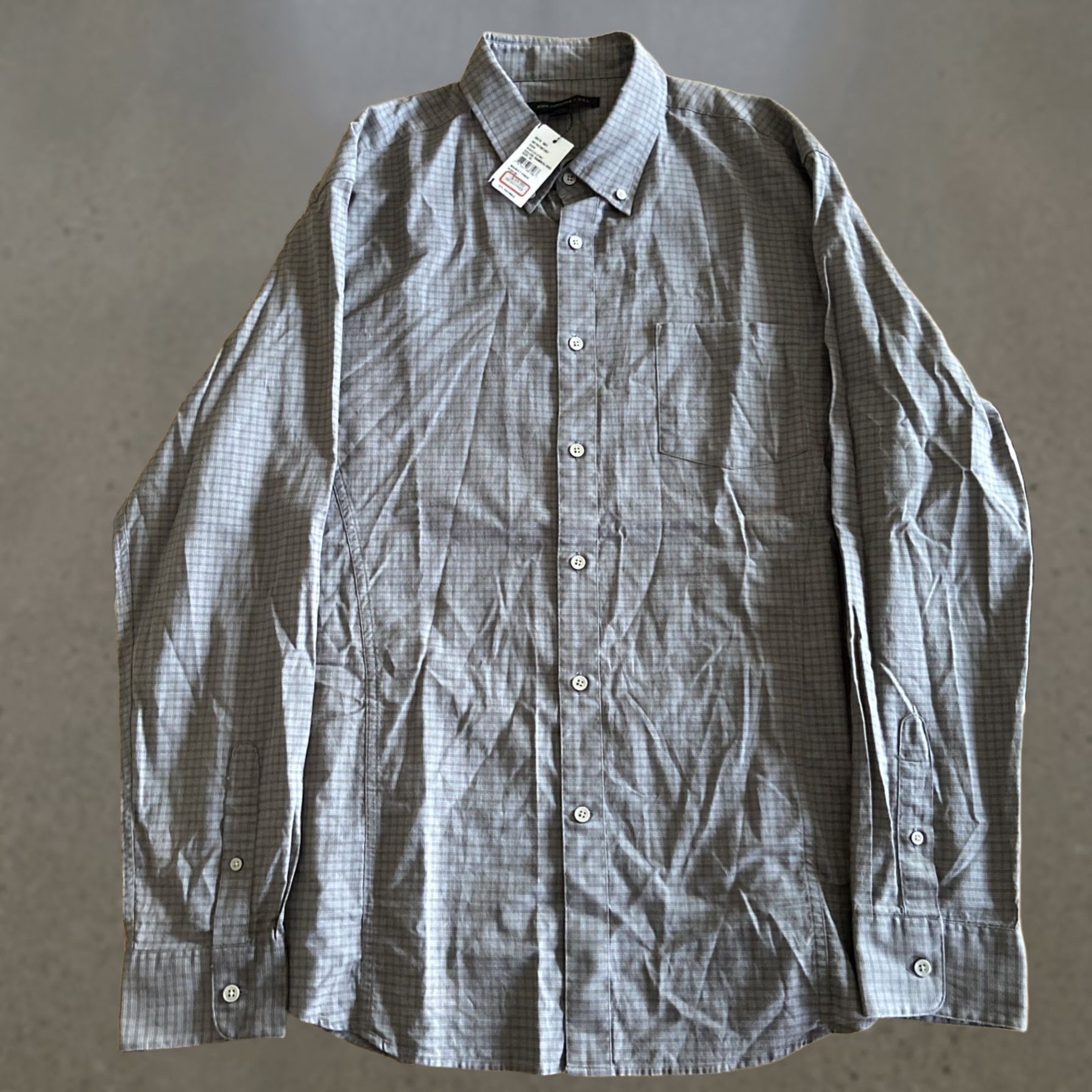 John Varvatos John Varvatos Shirt Men's XL Button-Up Long Sleeve Checkered Cotton Multicolor Casual Size US XL / EU 56 / 4 - 1 Thumbnail
