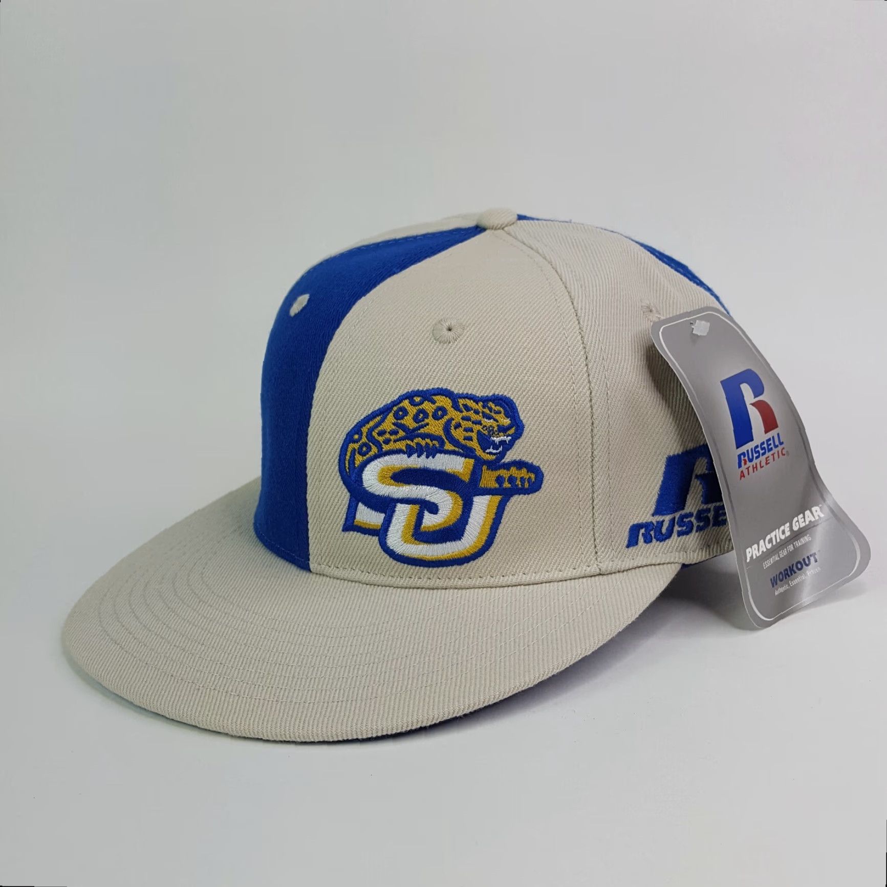 Russell Athletic VINTAGE Southern Jaguars SU Wool Fitted Size L/XL Hat Baseball Cap NCAA Football Size ONE SIZE - 2 Thumbnail