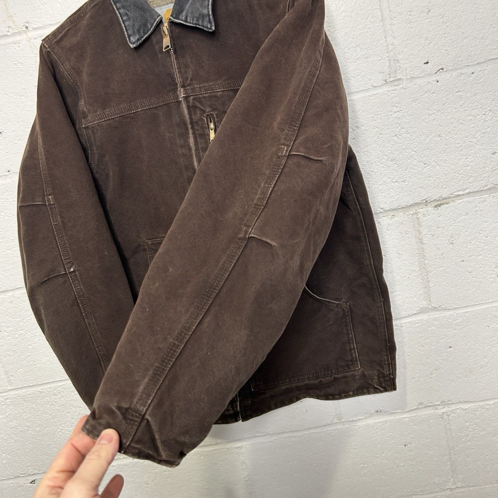 Carhartt Vintage Carhartt Sherpa-Lined Jacket “Dark Mocha” YYC61 DKB Size XS / US 0-2 / IT 36-38 - 6 Thumbnail
