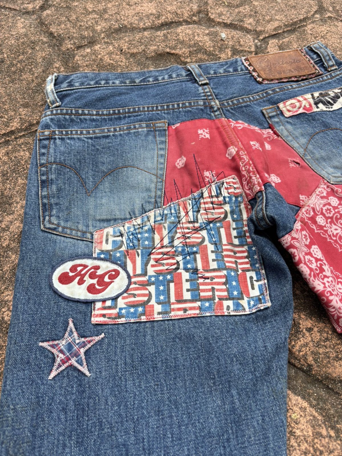 Hysteric Glamour Hysteric glamour bootcut patchwork jeans Size 29" - 10 Thumbnail